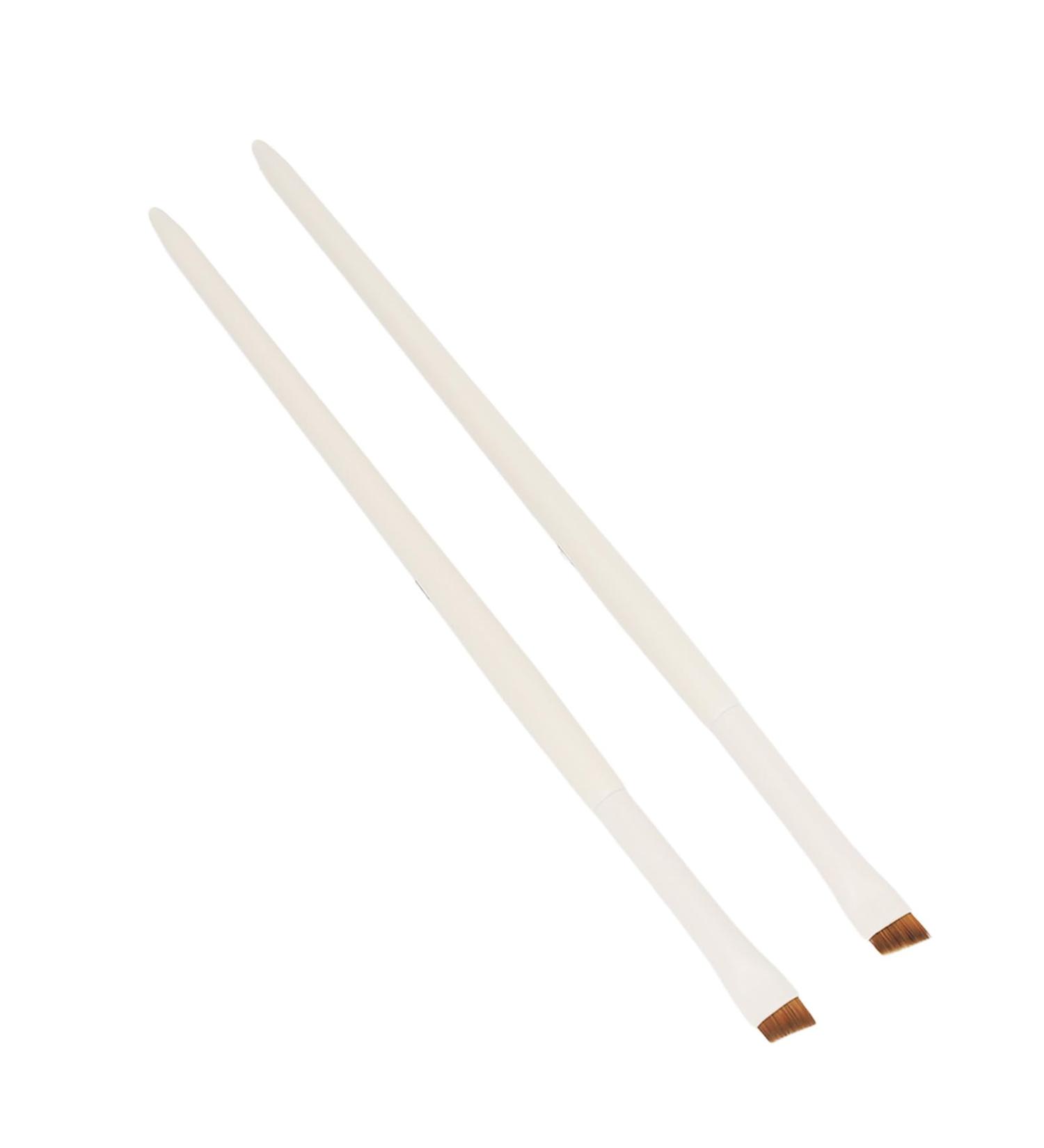 Makeup Eyeliner Brush 2pcs Eyeliner Brush Cosmetic Tool Ultra Thin Precise for Office - Buy Online on GoSupps.com
