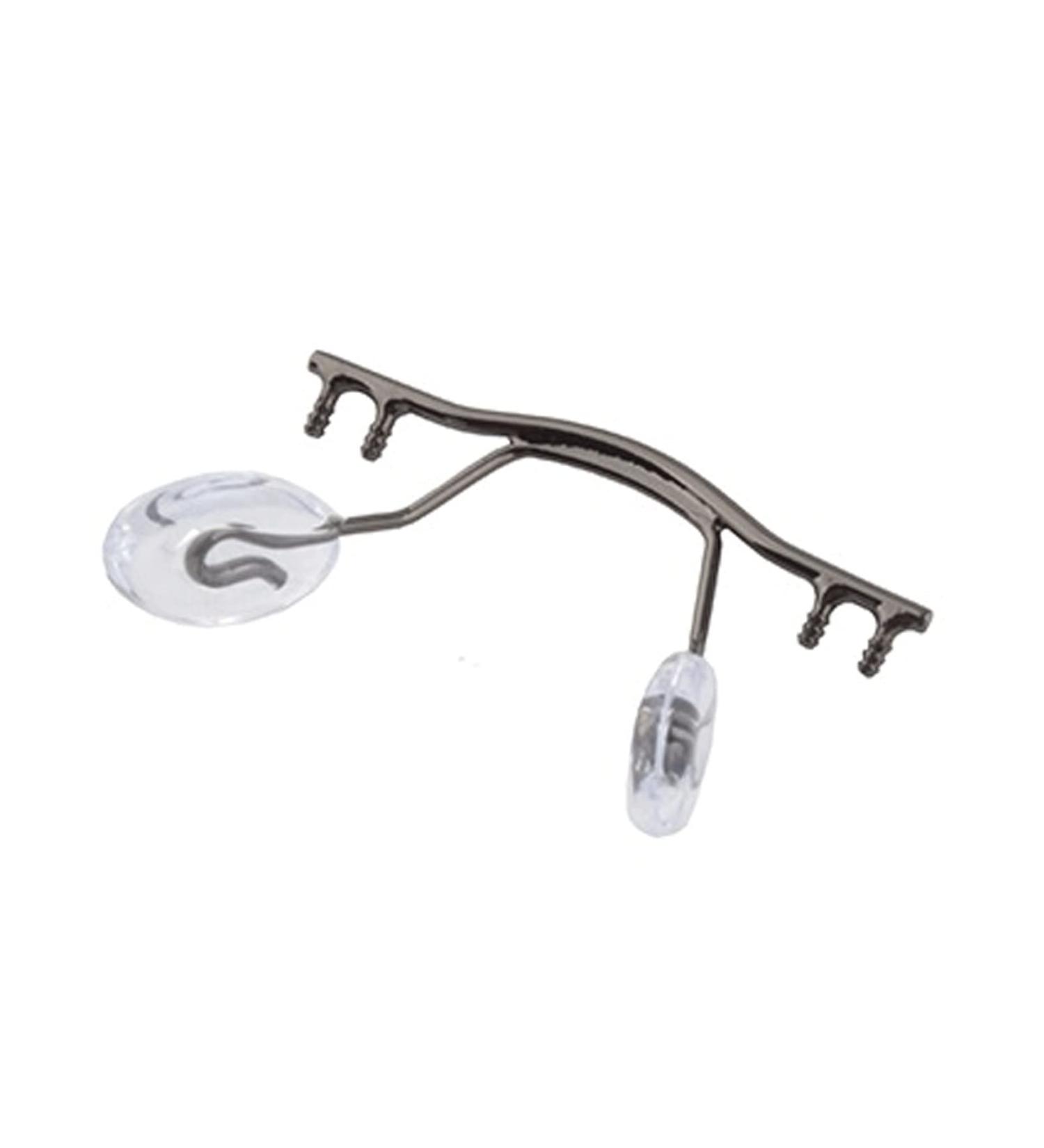 5pcs Rimless Eyeglass Nose Bridge Replacement - Stainless Steel with Nose Pads (Gun Color) for International Shipping - Buy Online on GoSupps.com