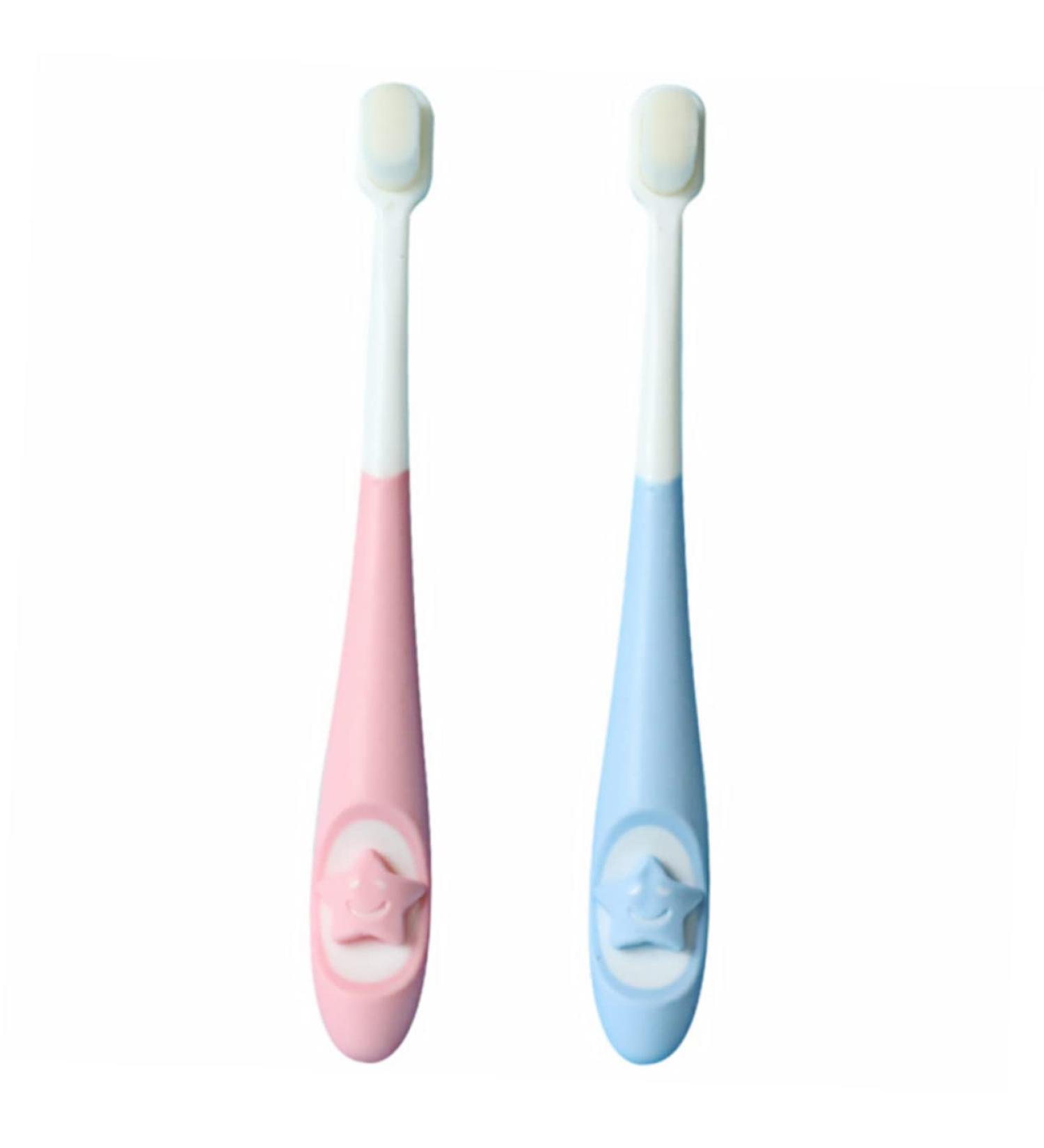 Buy Hapinary Baby Toothbrushes - 2 Pack Infant Cleaning Brush Newborn Gift & Caricature Design for Effective Teeth Cleaning - Buy Online on GoSupps.com