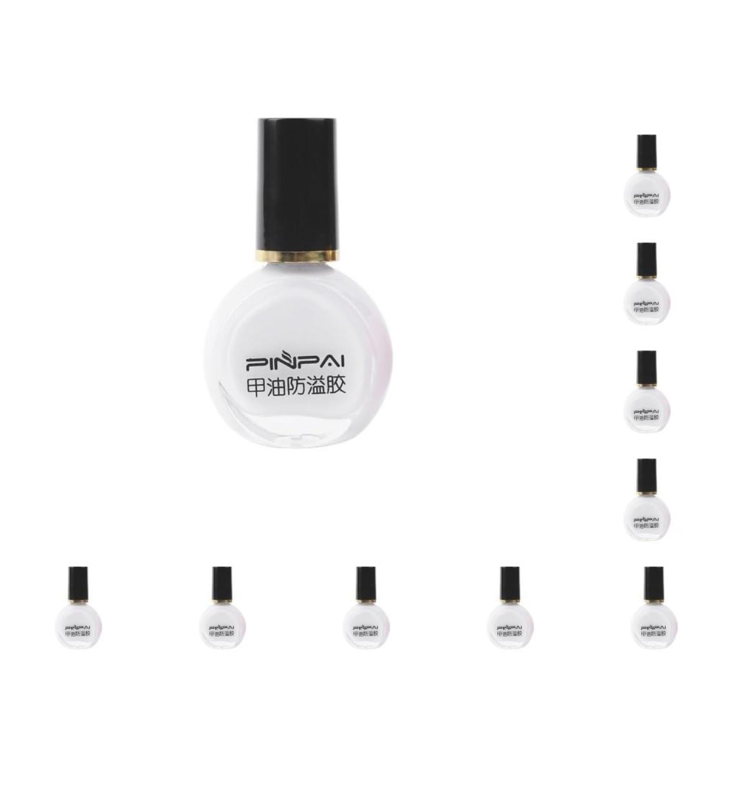 10 set of Nail Polish Glue Peel Off Liquid Nail Art Tape Latex Tape Finger Skin Protected Liquid Nail Care Tool White 10ml 10 set of (White 10ml) - Buy Online on GoSupps.com