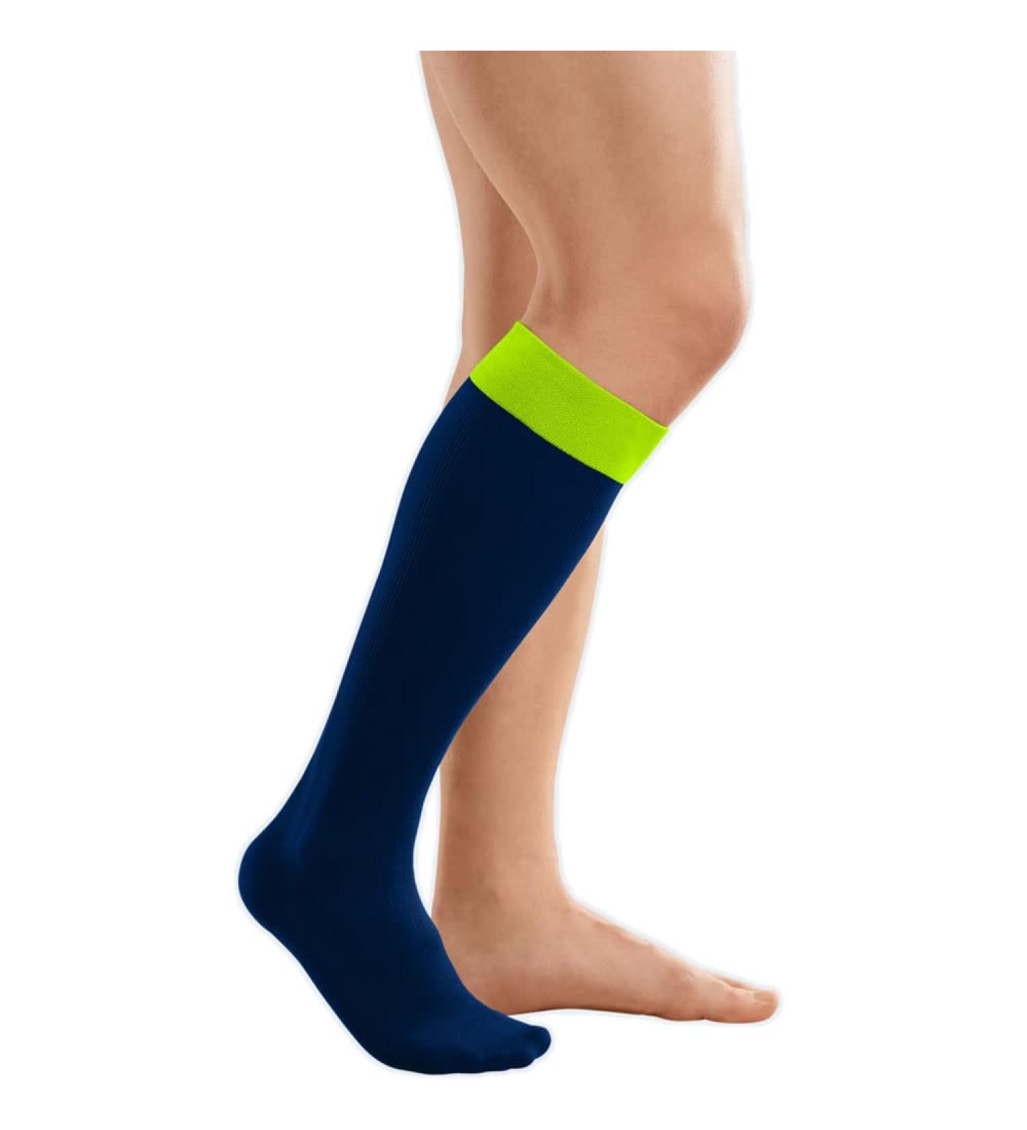 medi Rehab one compression knee socks AD for edema therapy IV green/ocean blue