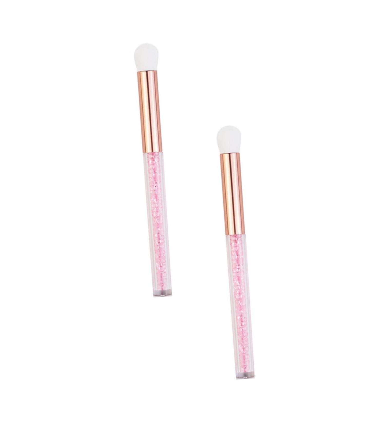 Beavorty 2Pcs Eye Shadow Brush Women Eyeshadow Brush Salon Makeup Tool Pink - Buy Online on GoSupps.com