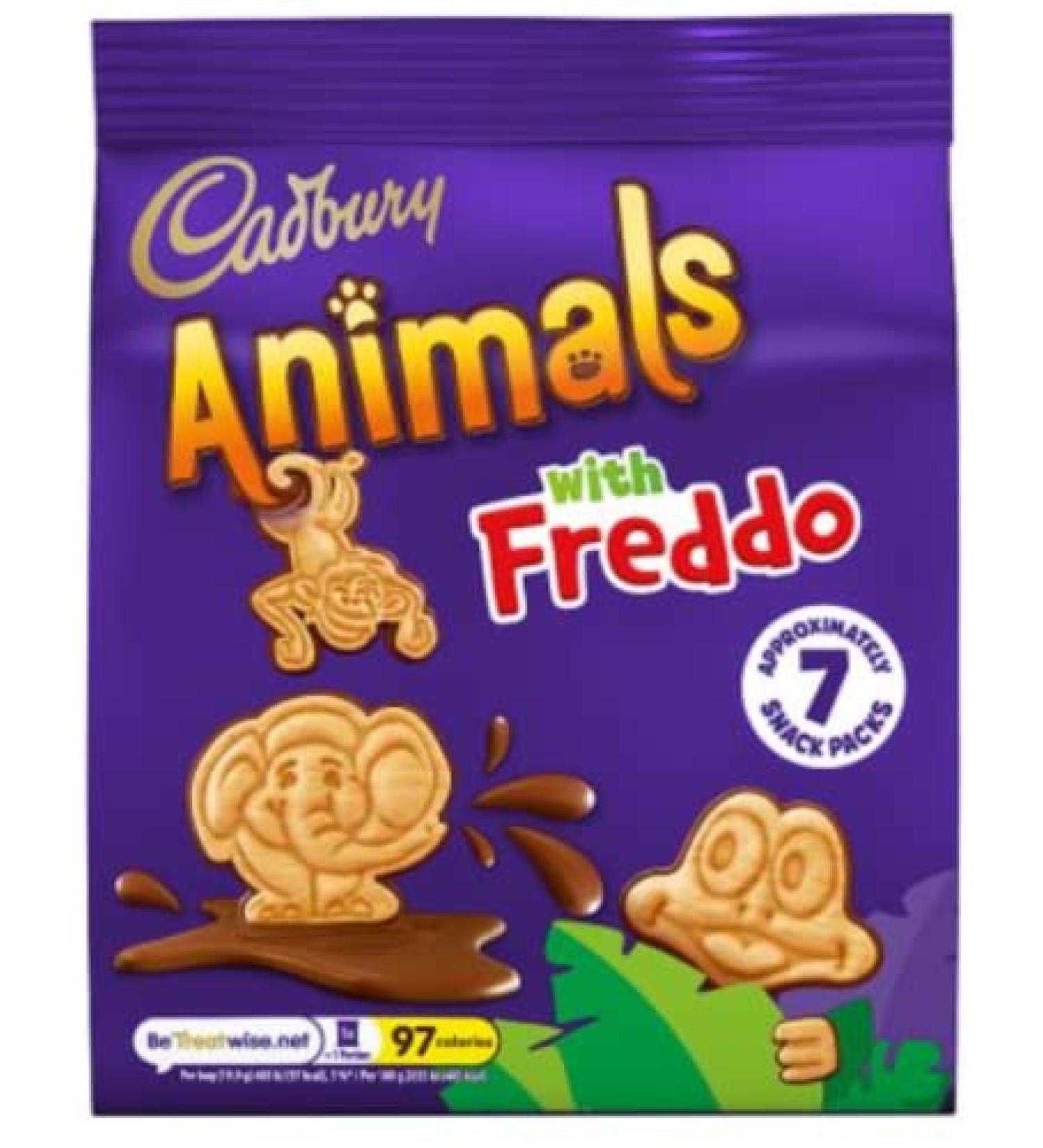 Cadbury Mini Animal Biscuits - 140g (7 Pack)