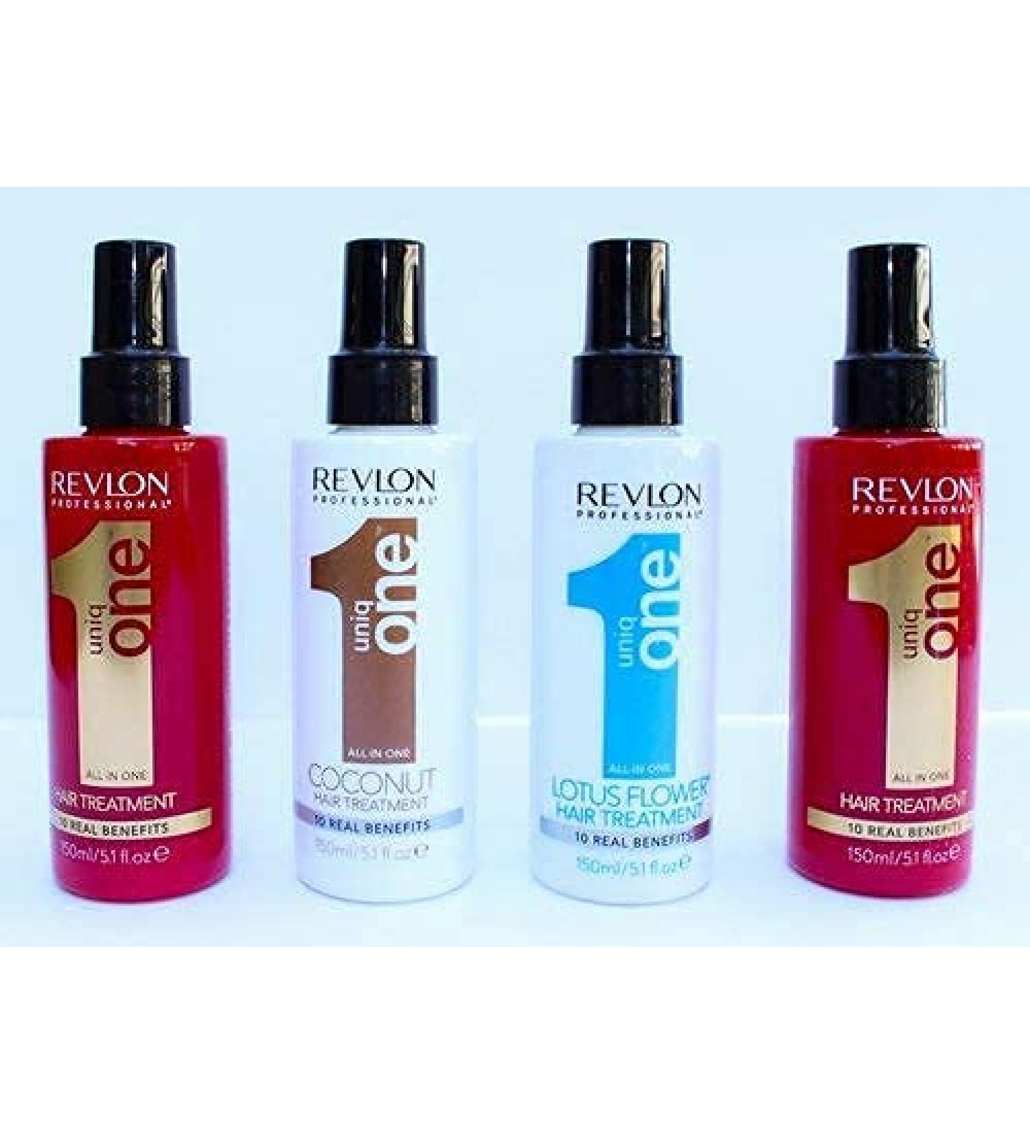 Revlon Uniq One All in One Hair Treatment 5.1 oz (150ml) Multi-Pack (2 Original, 1 Coconut, 1 Lotus)