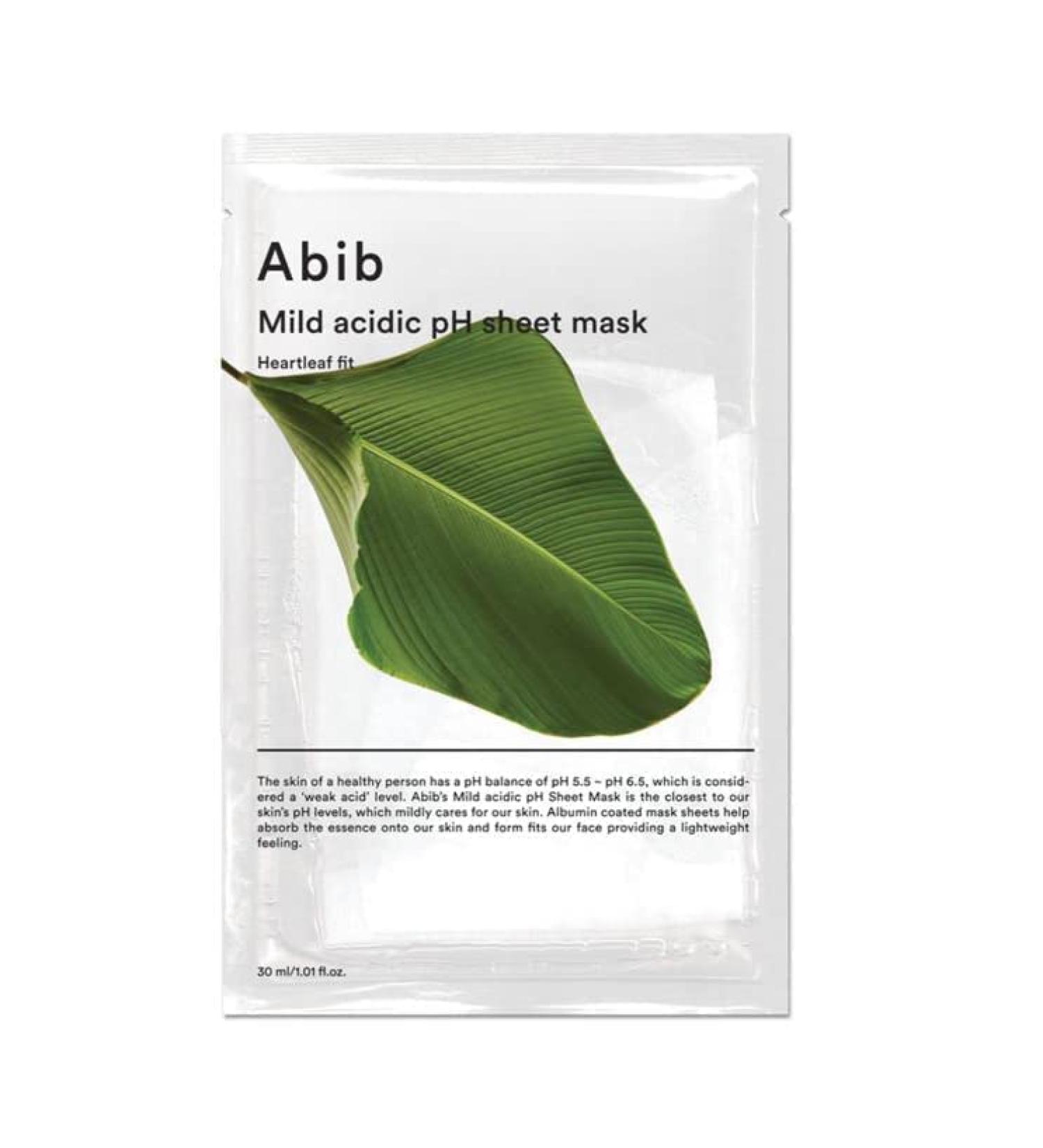  abib Mild Acidic pH Sheet Mask #Heartleaft Fit 10P - Buy Online on GoSupps.com