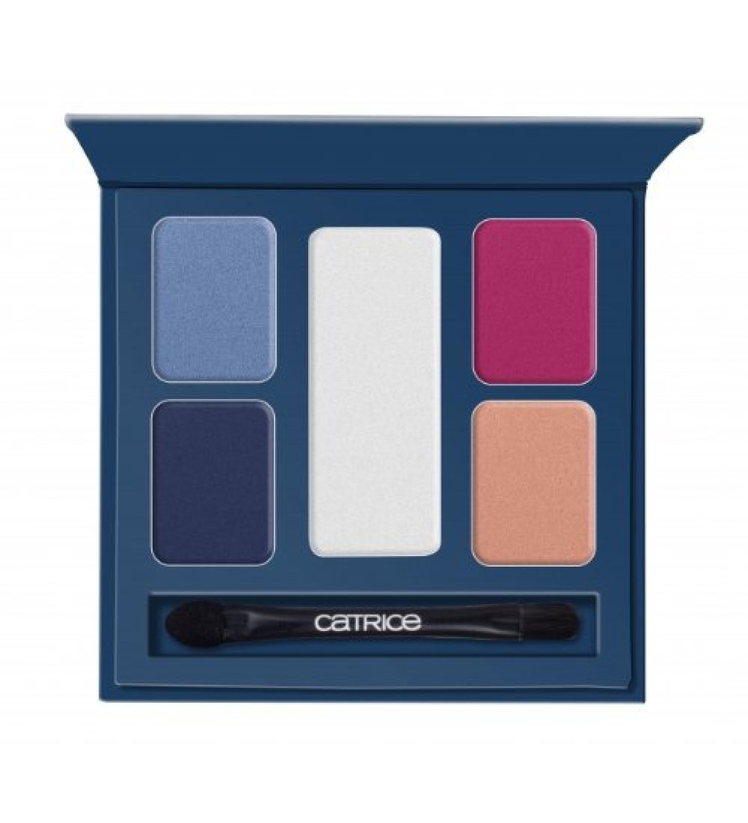 Catrice Cosmetics Limited Edition - Cruise Couture Eyeshadow Palette with 5 eyeshadow (white red orange light blue dark blue) Contents: 4G and double -sided applicator.Eyeshadow