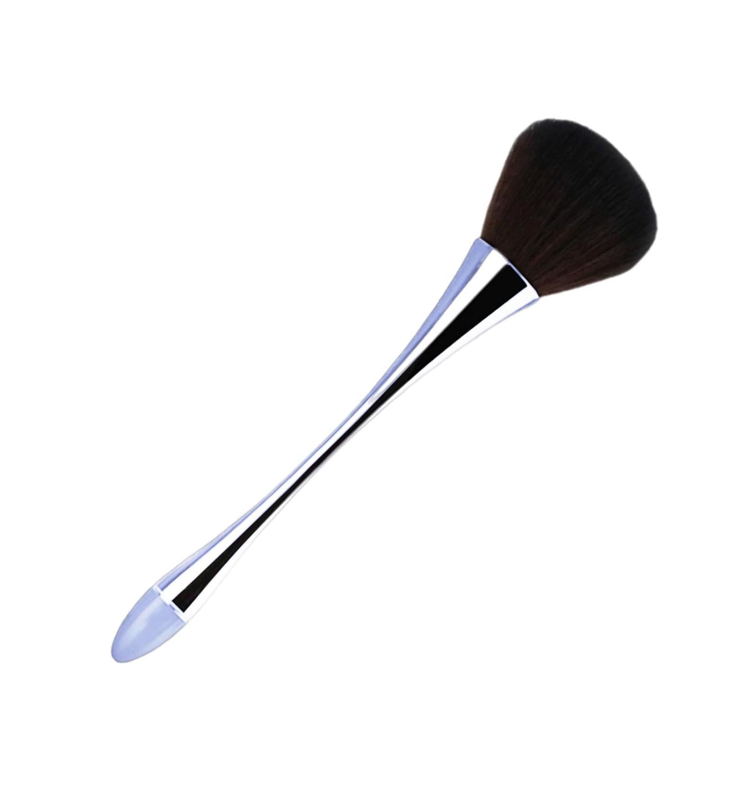 Blush Brush for Cheeks | Portable Slim Powder Makeup Brush | Powder Foundation & Cosmetic Brushes Face Makeup Tool for Contouring & Defining grey blue - Buy Online on GoSupps.com