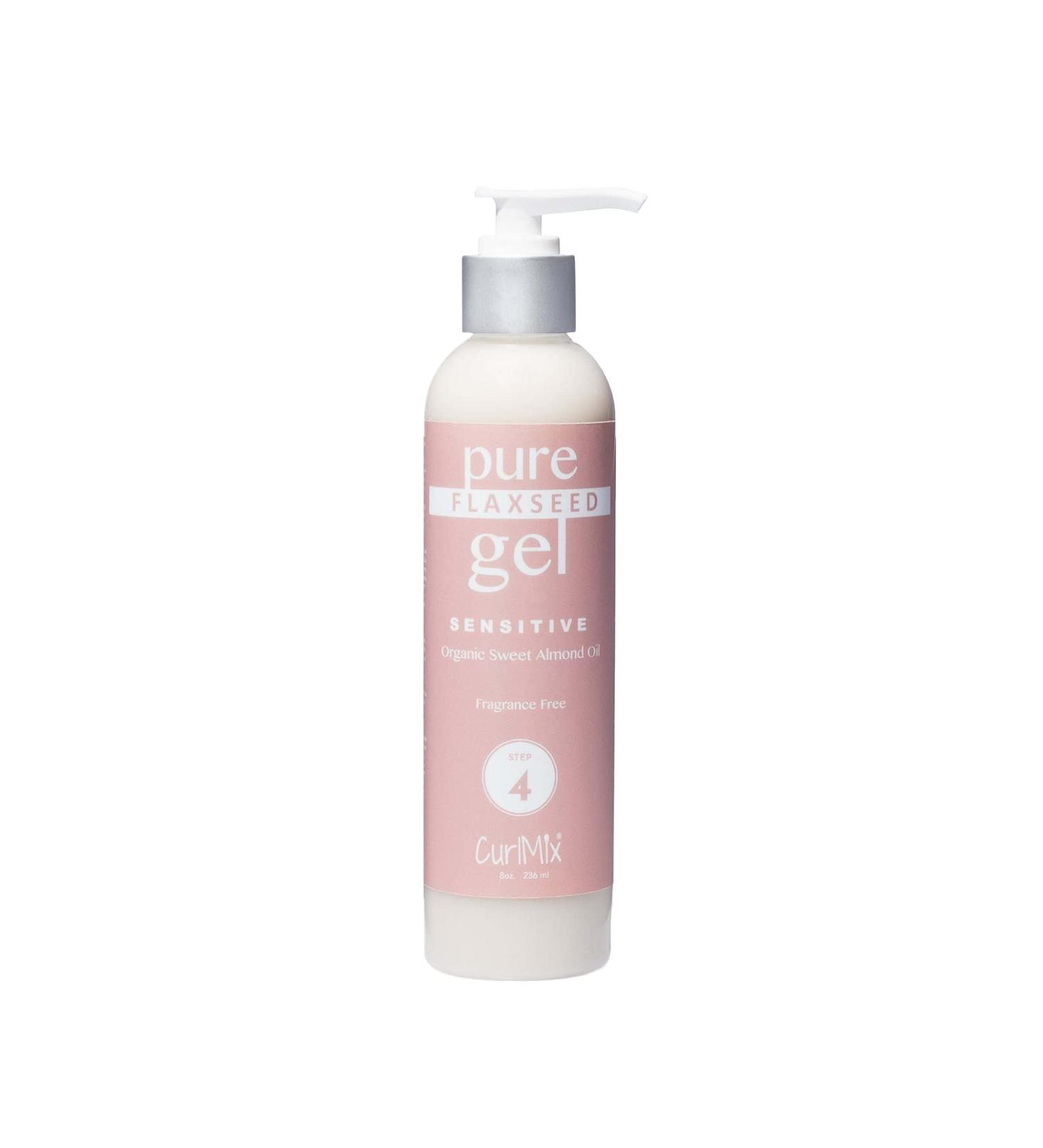 CurlMix Organic Flaxseed Gel with Sweet Almond Oil - Defines Curls, Gentle on Skin - Fragrance Free - 8 fl oz - Buy Online on GoSupps.com