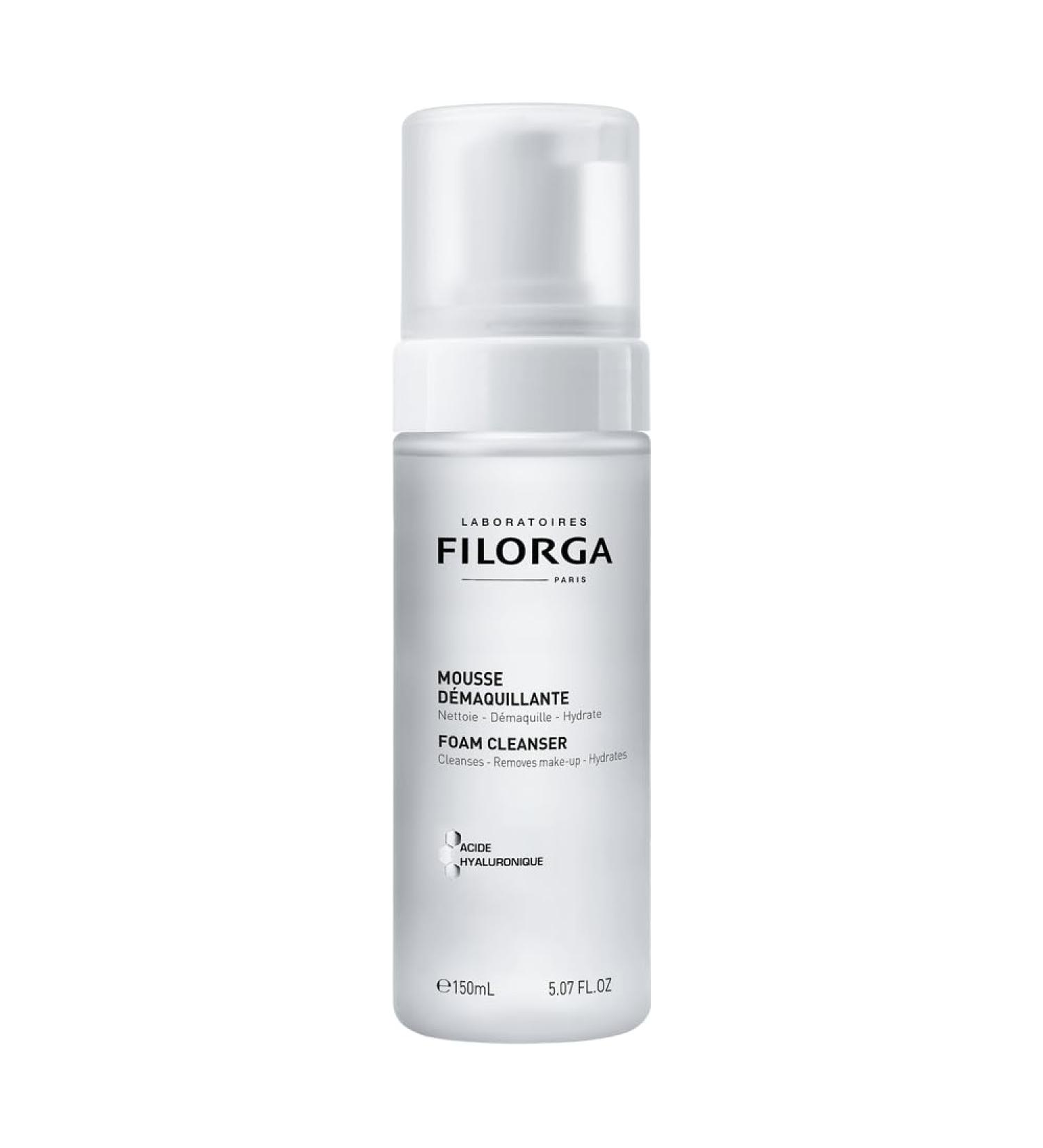 Filorga Foam Cleanser with Hyaluronic Acid - Daily Face Wash and Makeup Remover for Younger Looking Skin - 5.07 Fl Oz - Buy Online on GoSupps.com