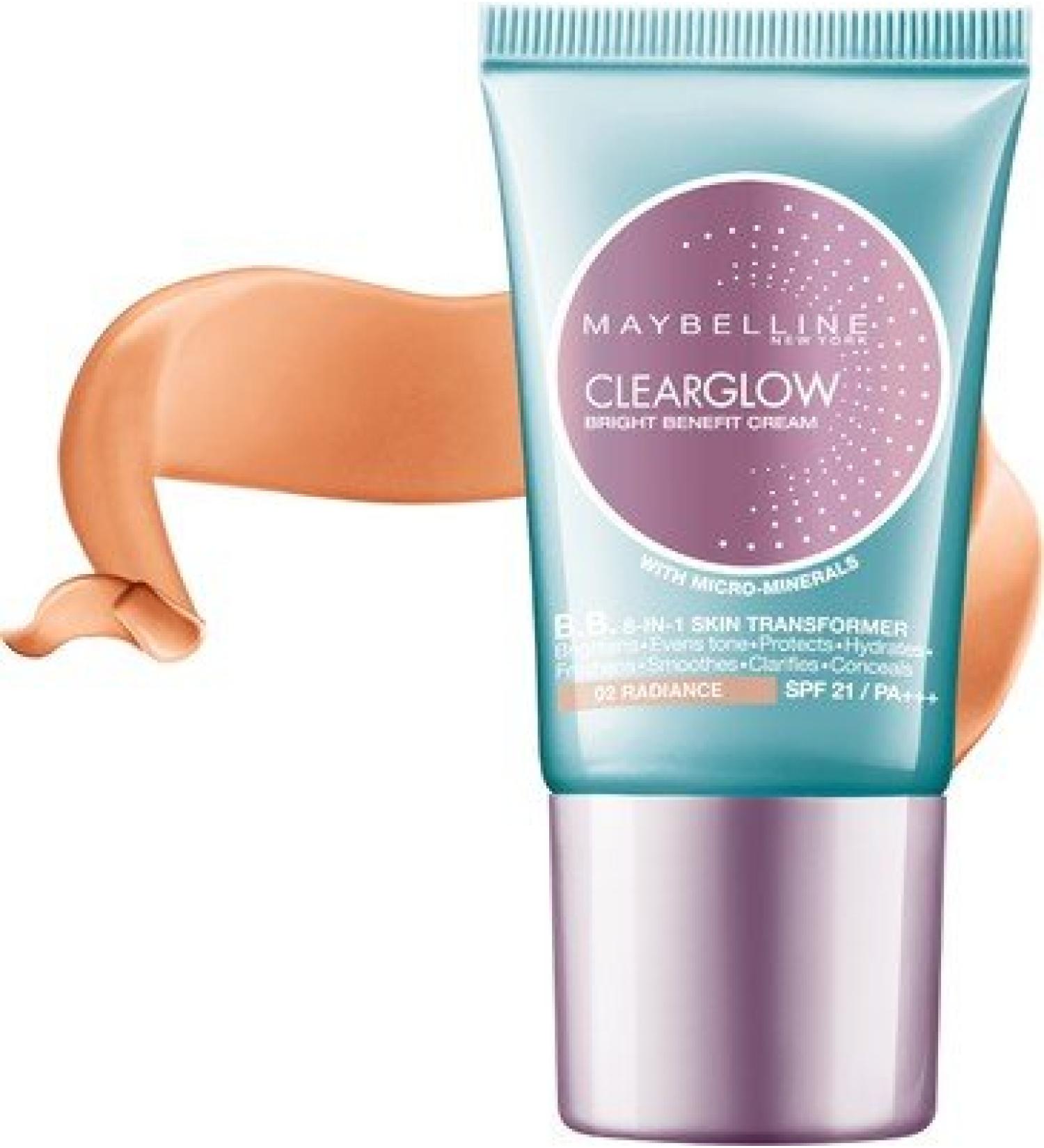 Maybelline Clear Glow Bb Cream - 18 Ml(radiance - 02)