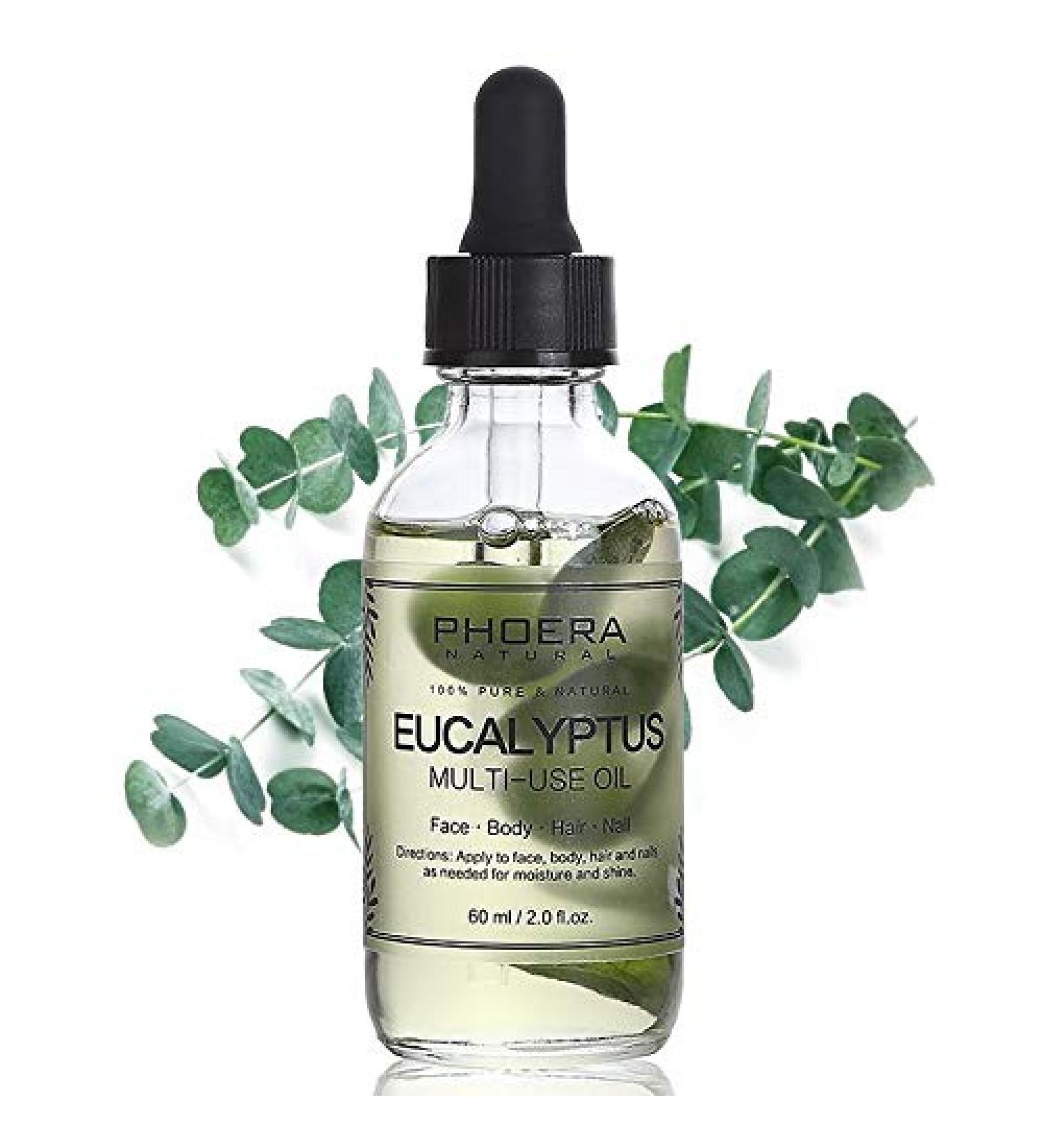 AQUAPURITY PHOERA Multi-Use Oil Anti-Aging 100% Natural With Petals Face Body Hairs Nail Wrinkles Aromatherapy Flowers And Vegetables UK (EUCALYPTUS OIL) - Buy Online on GoSupps.com