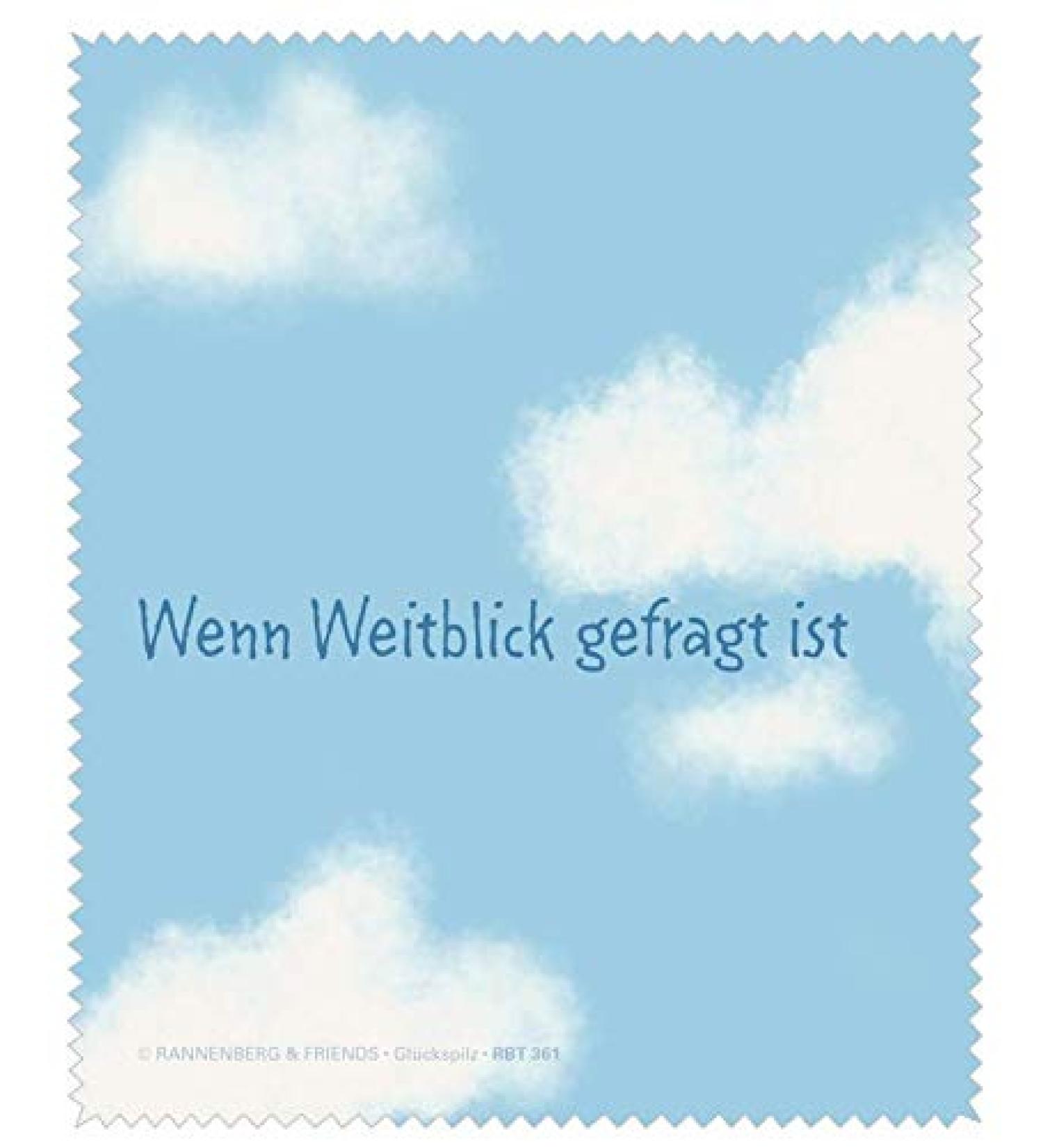 Glasses cleaning cloth "WEITBLICK" by Rannenberg & Friends