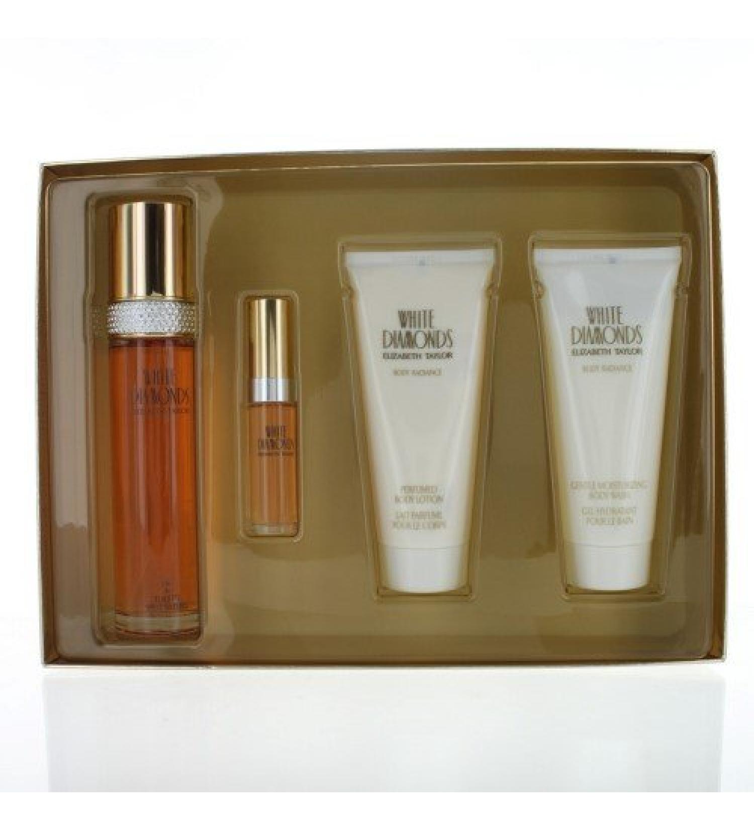 Elizabeth Taylor White Diamonds Gift Set For Women 4 pc