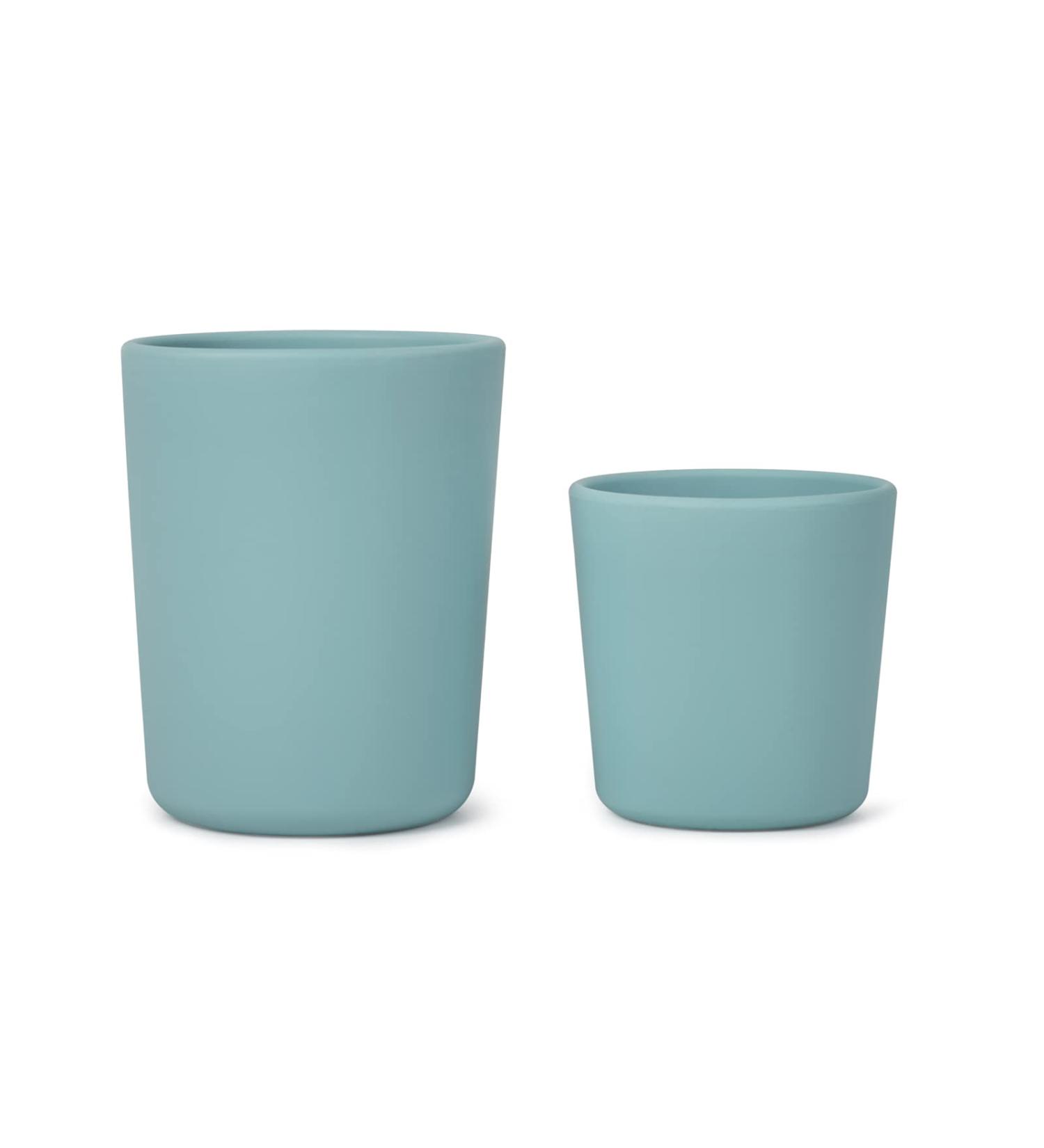 2-Pack Silicone Baby Cup for Toddlers - BPA/Phthalate Free & Shatterproof (Green) - Buy Online on GoSupps.com