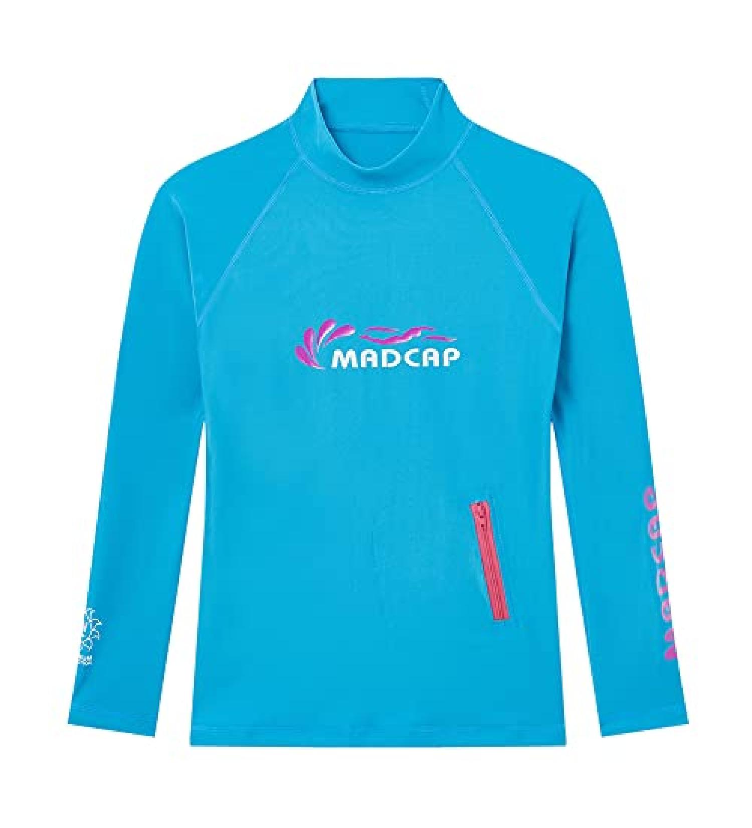 Madcap Girls Rash Guard Long Sleeve Swim Shirt - UV Sun Protection - Blue - Sizes 4-16 Years - Buy Online on GoSupps.com