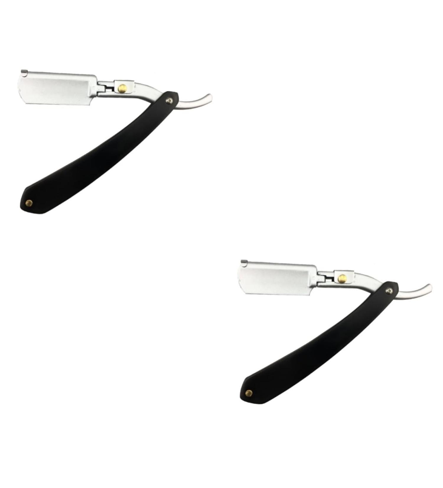 Frcolor 2-in-1 Metal Manual Razor for Men | Safe Beard Trimming & Short Hair Cutting | Bamboo Handle | International Shipping - Buy Online on GoSupps.com