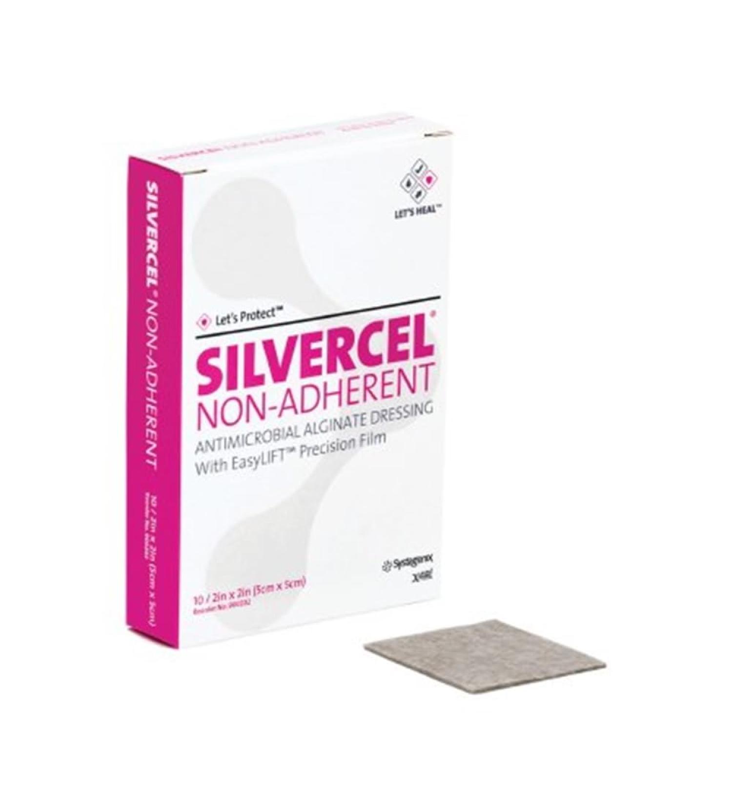 Systagenix Wound Management 53800202 Silvercel Antimicrobial Alginate Dressing 2 X 2 Systagenix Wound Management - Carton 10