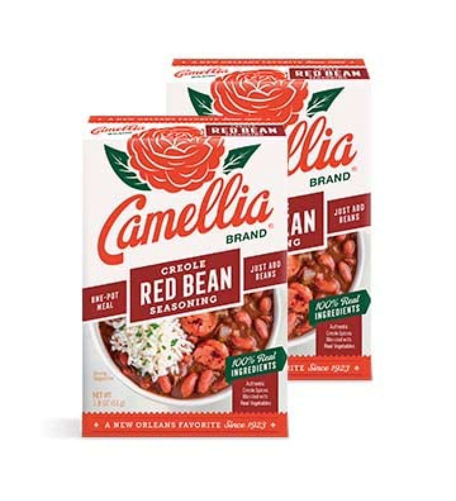 Camellia Brand Creole Red Bean Seasoning Mix  Authentic Louisiana Flavor (Twin Pack) Creole Red Bean (Seasoning only) 1 Count (Pack of 2) - Buy Online on GoSupps.com