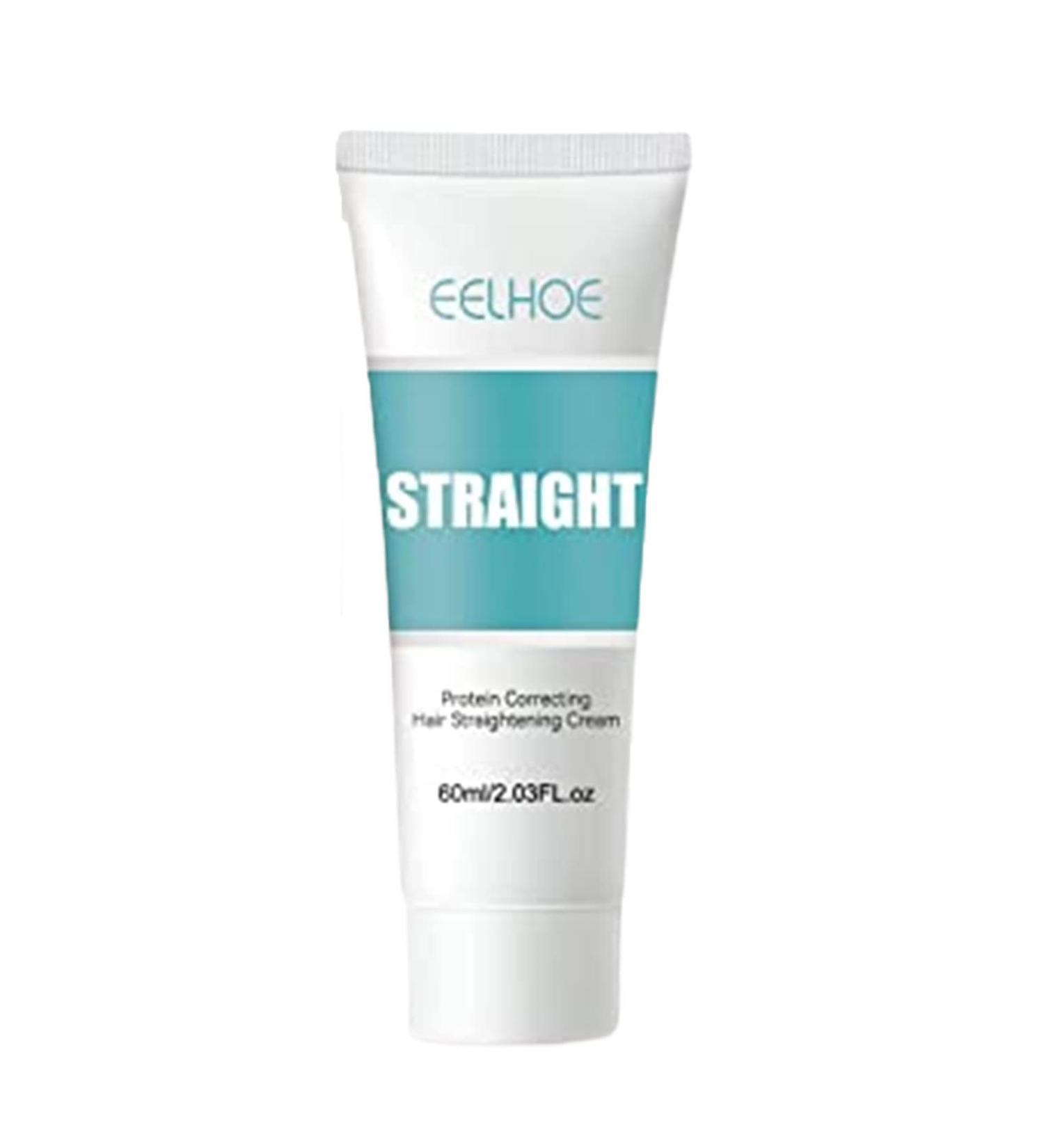 Eelhoe Keratin & Protein Hair Straightening Cream for Curly Hair - Silk & Gloss Finish (1PC) | International Shipping Available - Buy Online on GoSupps.com
