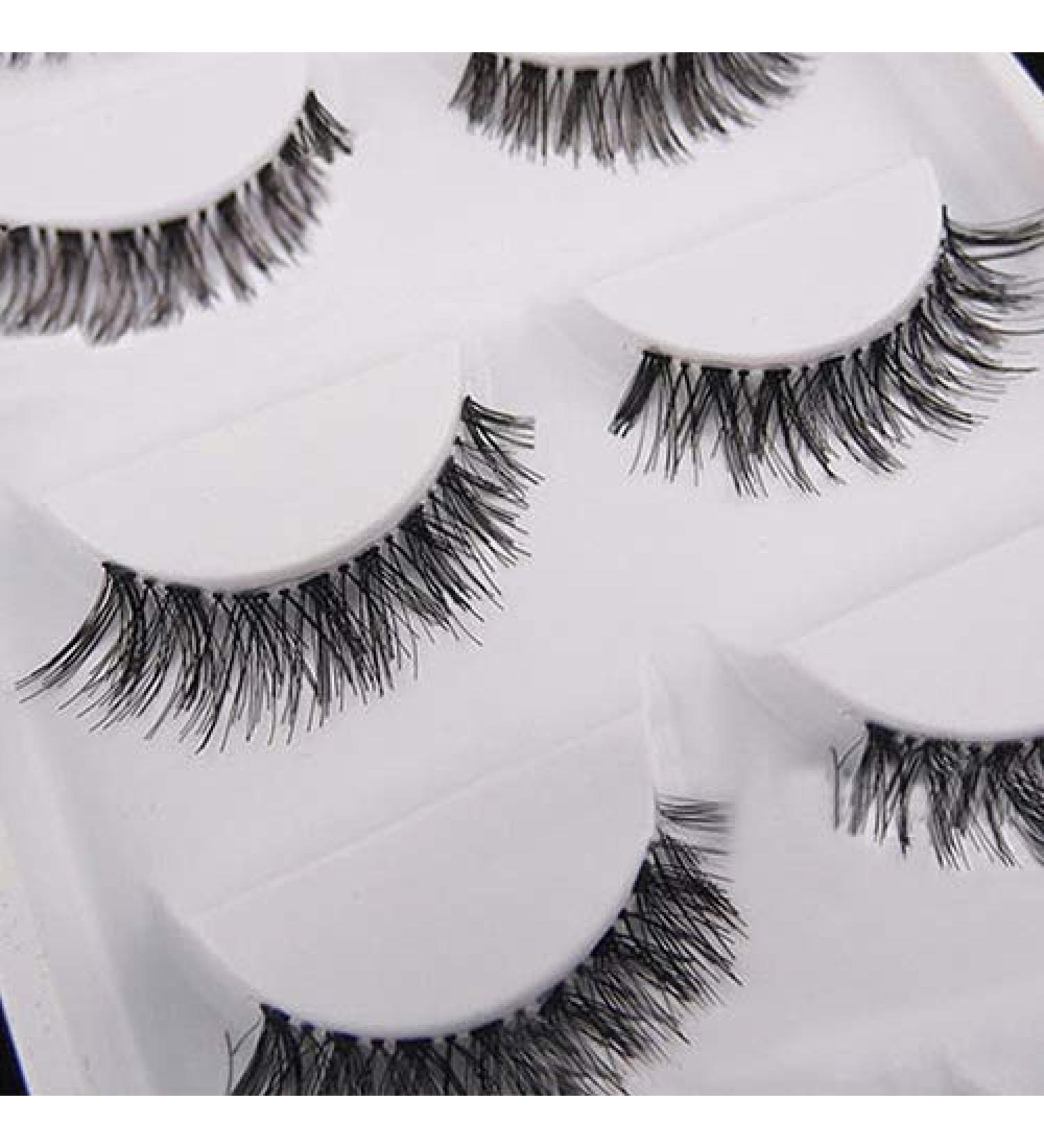 SpirWoRchlan 5 Pairs Long Cross False Eyelashes - Premium Black Eyelash Extensions for Stunning Makeup Looks - Buy Online on GoSupps.com