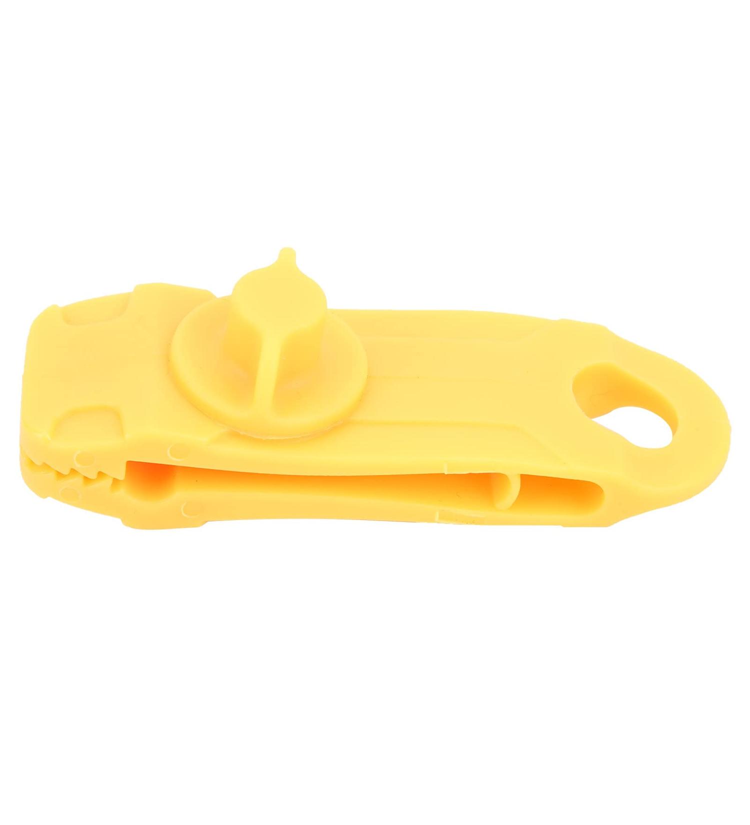 Jauarta Outdoor Tent Canopy Windproof Clips - Lockable Nylon Buckle Awning Clamps in Yellow for Secure Setup - Buy Online on GoSupps.com
