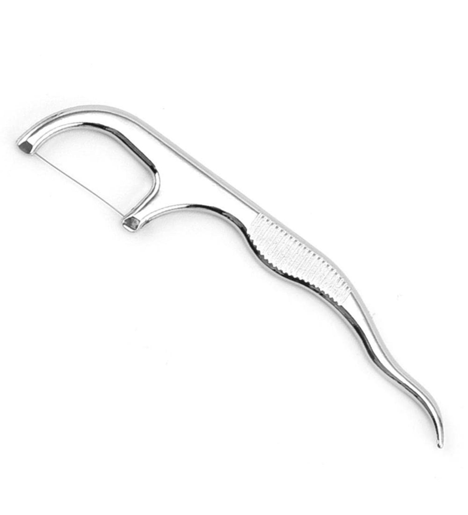 Portable Stainless Steel Toothpick Set - Metal Cleaning & Dental Trailer - Tartar Remover & Floss Tool - Buy Online on GoSupps.com