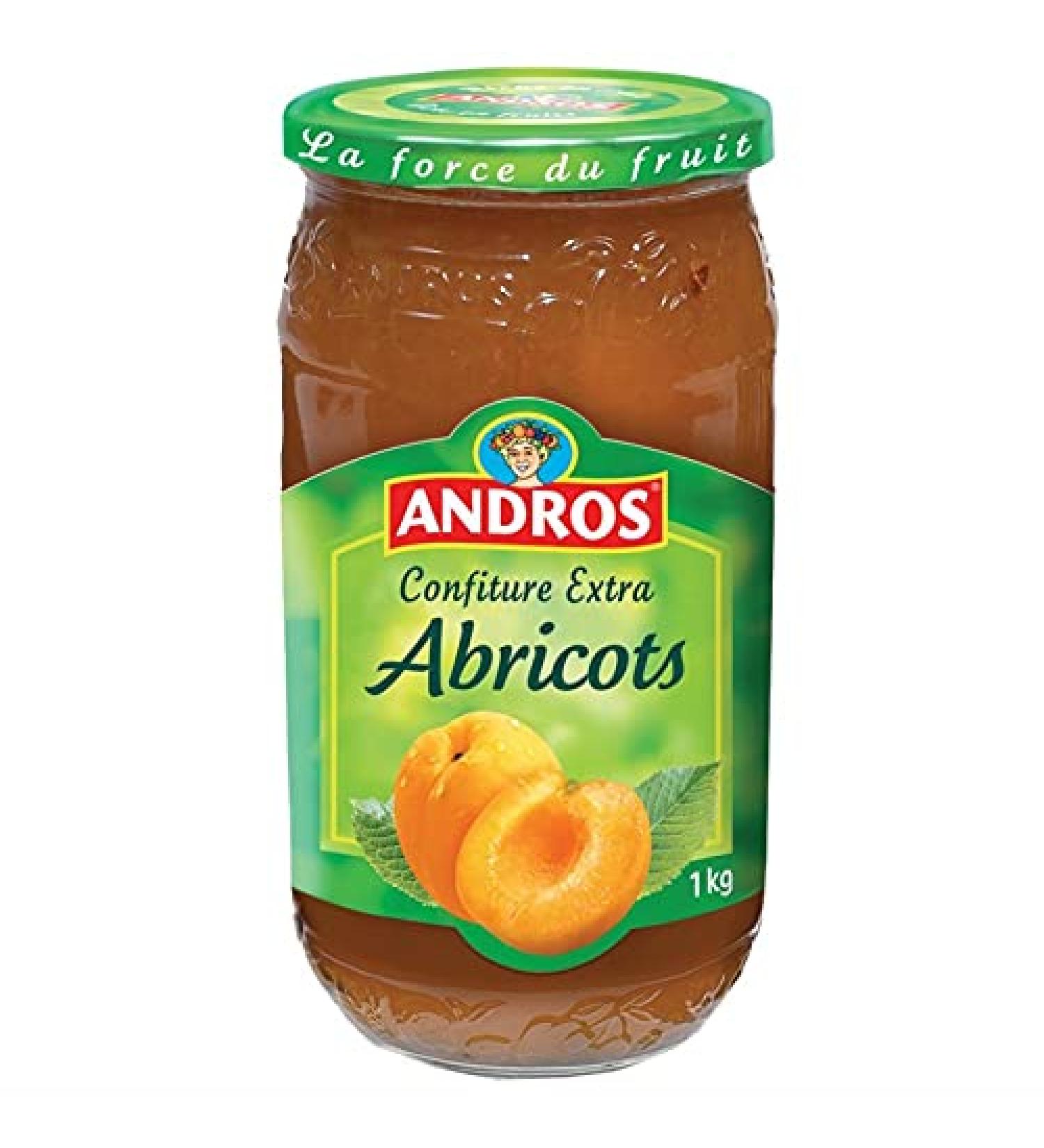 ANDROS - Apricot Jam 1Kg - Pack of 4 - Buy Online on GoSupps.com
