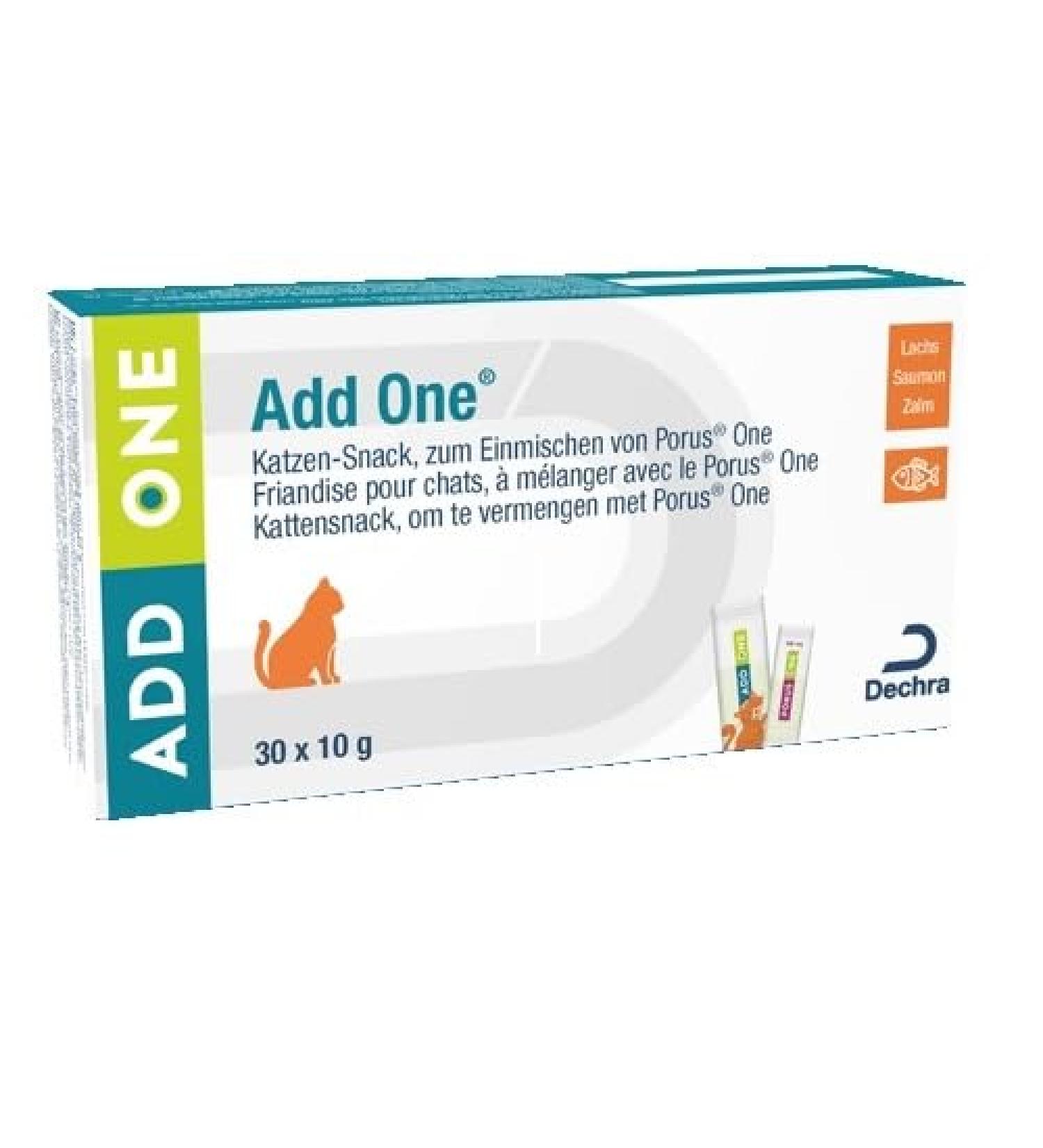 Porus Add One | Salmon Cream Flavor | 30 x 10 g | Food Supplement for Cats | Delicious treat to mix with Porus One - Buy Online on GoSupps.com