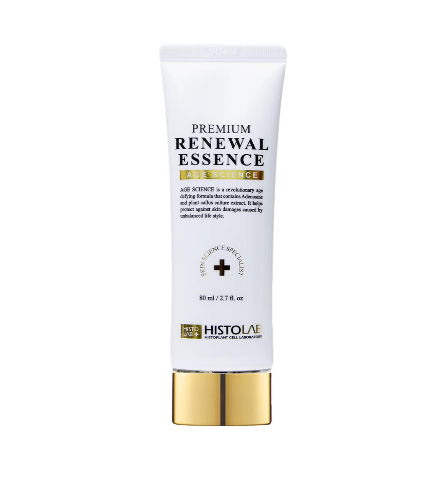 HISTOLAB Premium Renewal Essence (2.7 Oz) for ALL Skin Types | Anti-Aging Skincare
