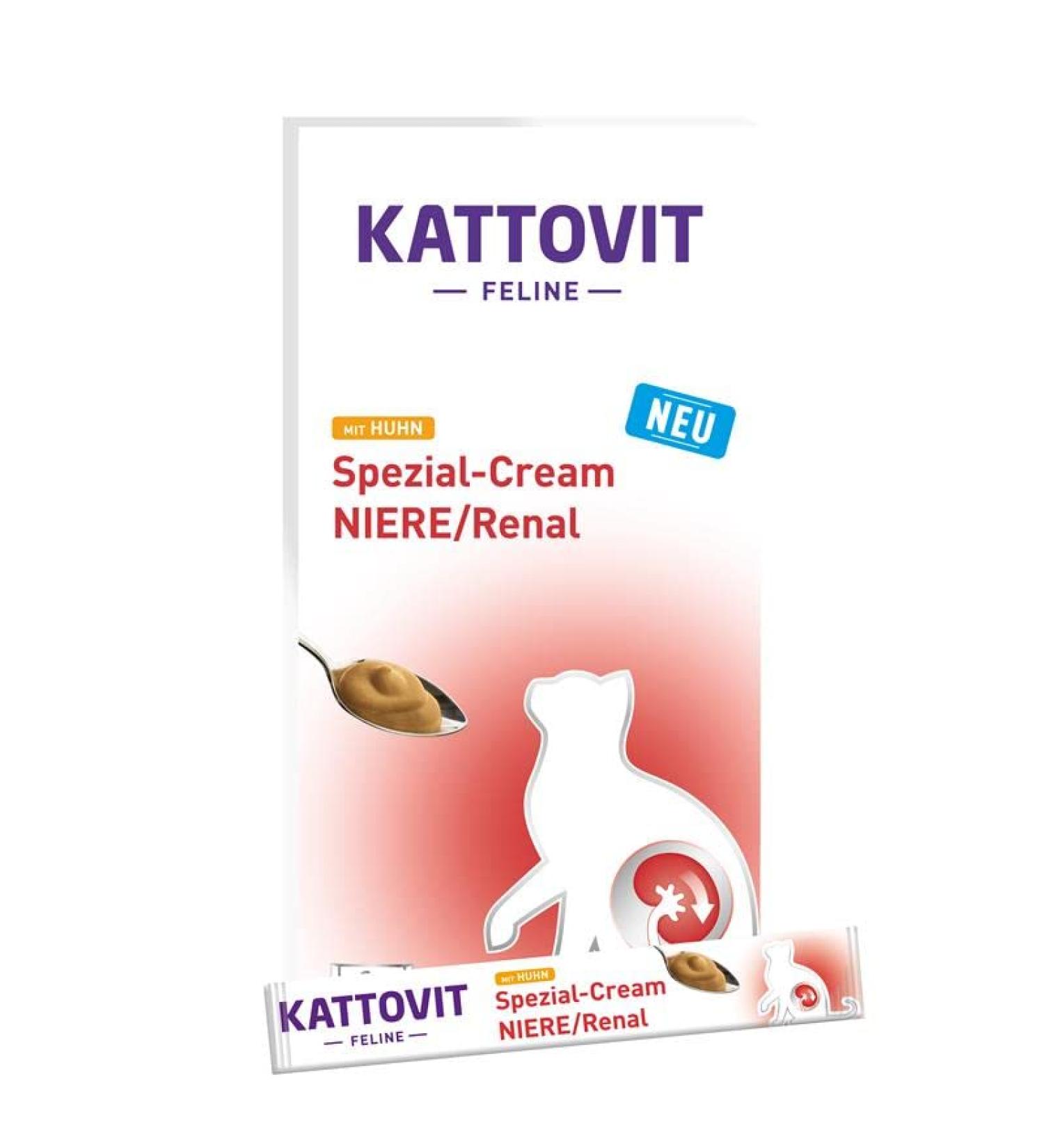 Kattovit Special Cream Kidney/Renal with Chicken 6x15g