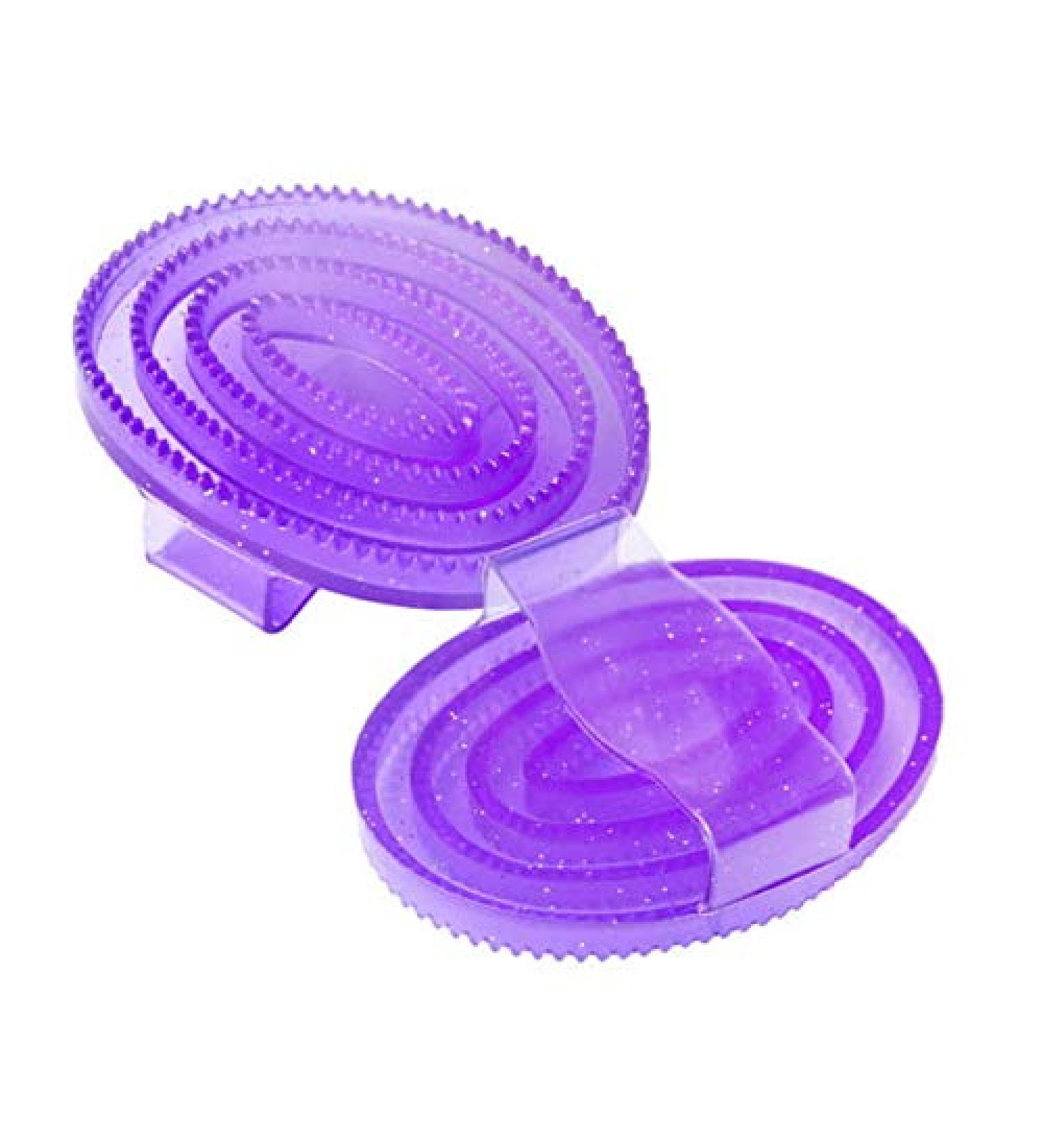 START Gell glitter soft comb for combing the horse's coat and hair (violet)