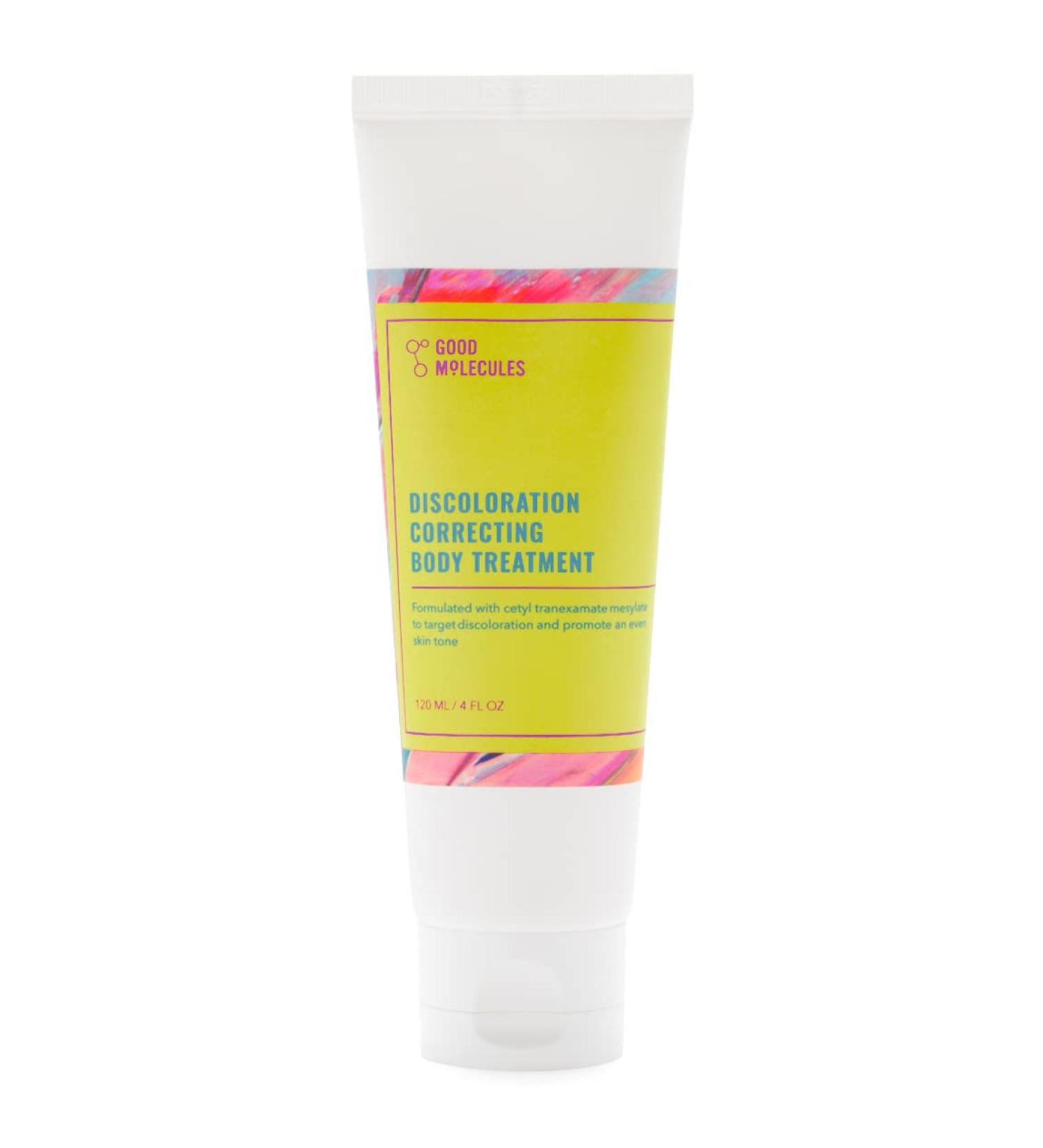 Good Molecules Discoloration Correcting Body Treatment 120ml - Moisturizing Cream with Tranexamic Acid, LHA, and Niacinamide for Dark Spots & Hyperpigmentation - Anti-aging Skin Care Lotion - Buy Online on GoSupps.com