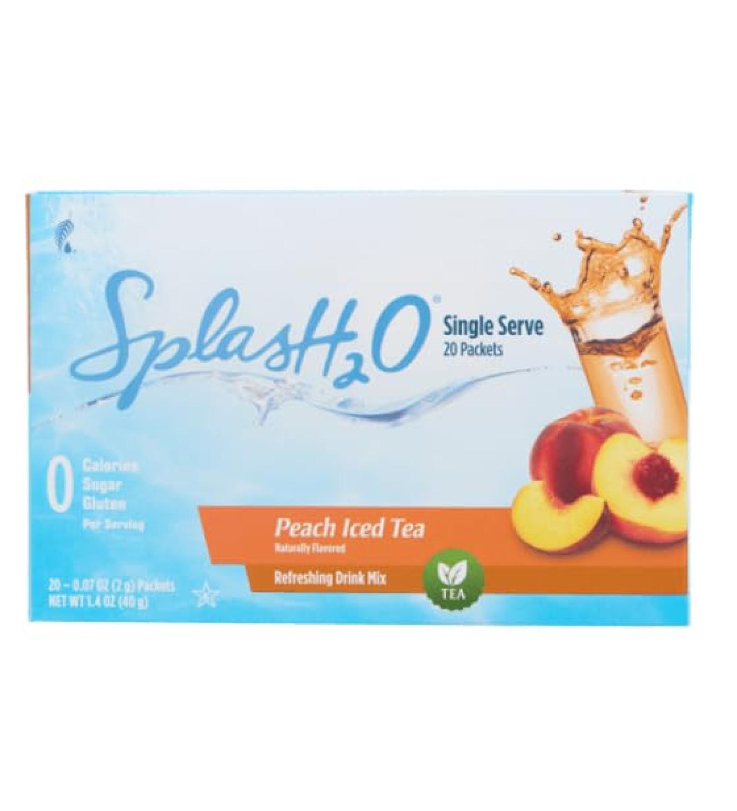 Melaleuca Splash H2O - Single Serve - Peach - 20 Packets