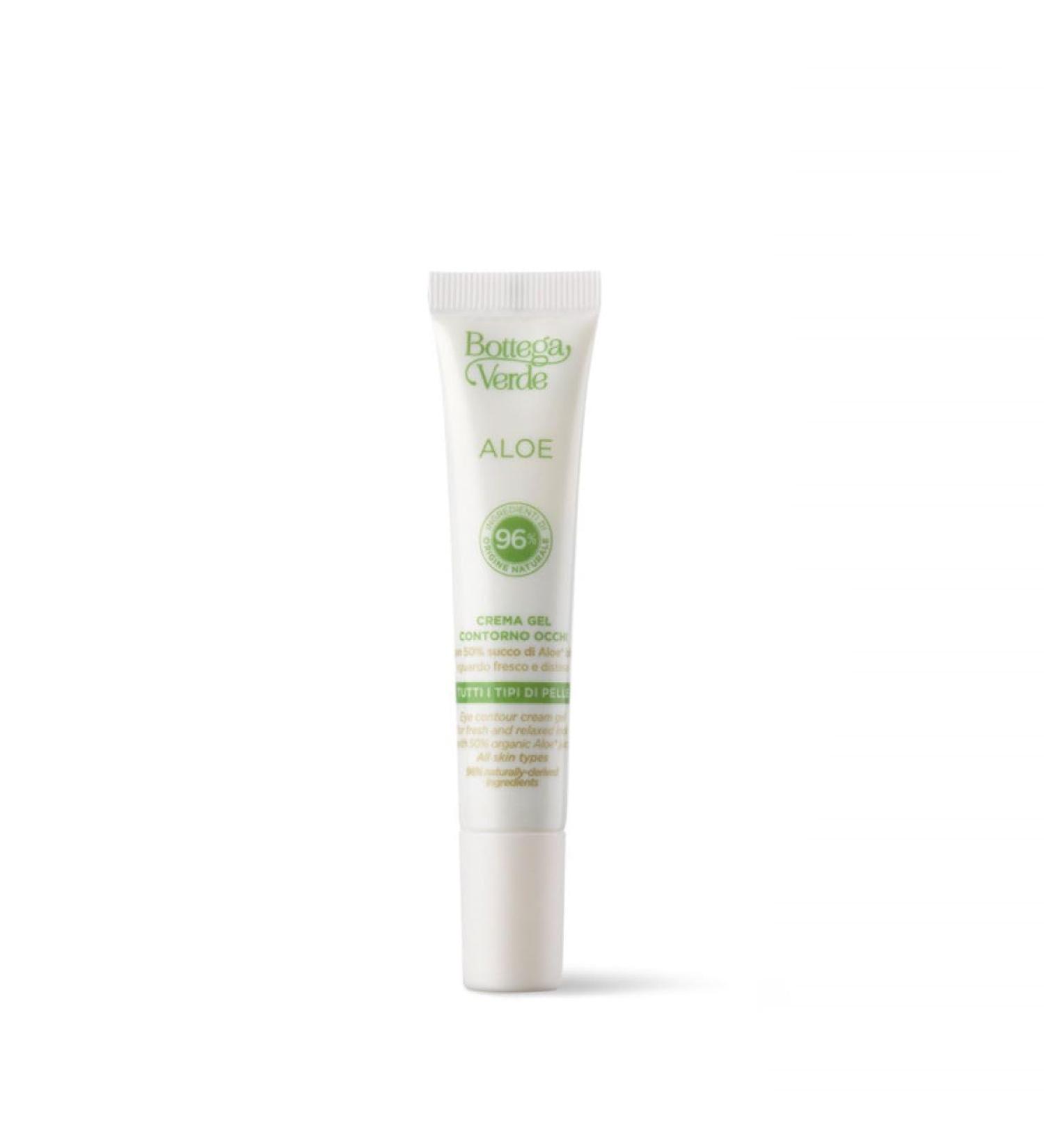 Bottega Verde Bottega Verde Aloe - Eye Contour Cream - Fresh and lengthened look - with 50% organic aloe vera juice* (15 ml) - all skin types