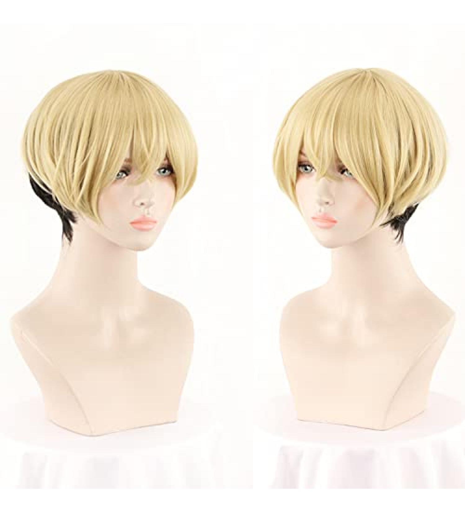 Short Straight Bob Blonde Gradient Wig Tokyo Revengers Chifuyu Matsuno Style | Free Shipping for Men Women & Young Girls - Buy Online on GoSupps.com