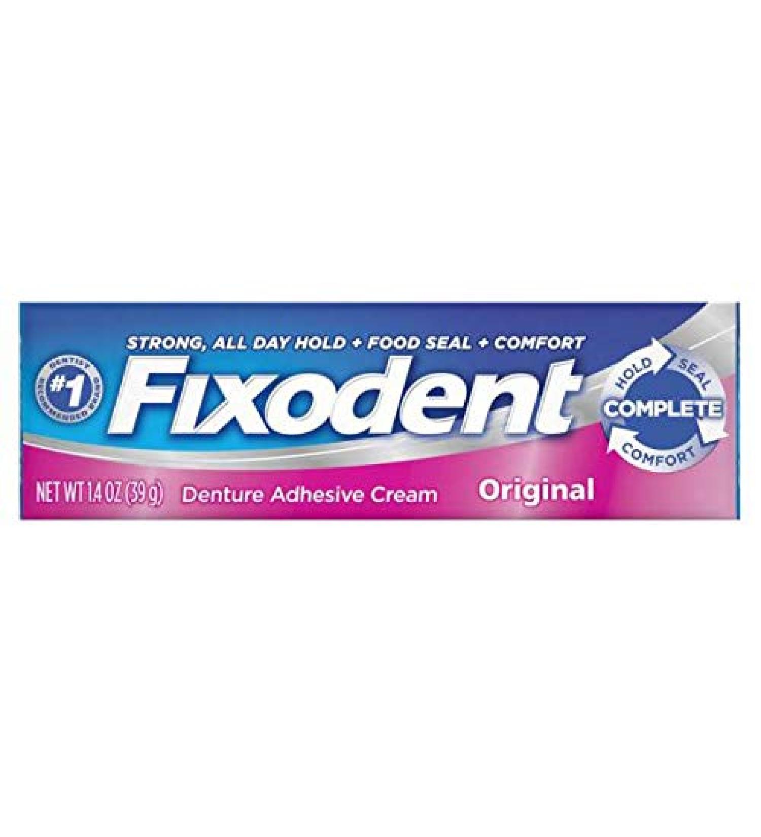 Fixodent Original Denture Adhesive Cream 1.40 Ounce (Pack of 24)