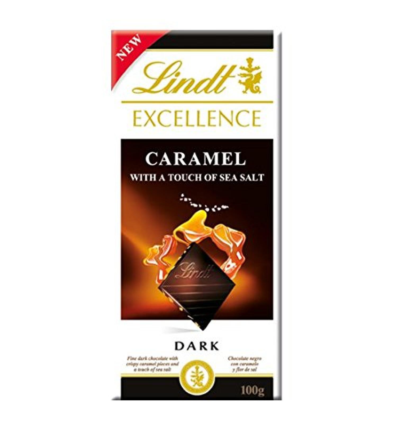 Lindt Lindt - Excellence - Dark Caramel with a Touch of Sea Salt - 100g (Case of 20)