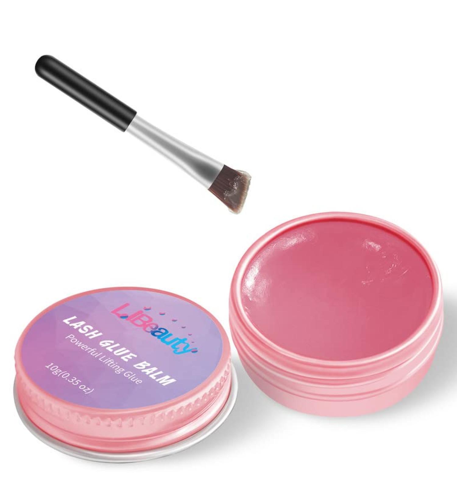 Libeauty Lash Lift Glue Wax - Fast Drying & Waterproof Eyelash Perm & Brow Lamination Balm Faint Fragrance Easy Application (Pink Peach - Buy Online on GoSupps.com