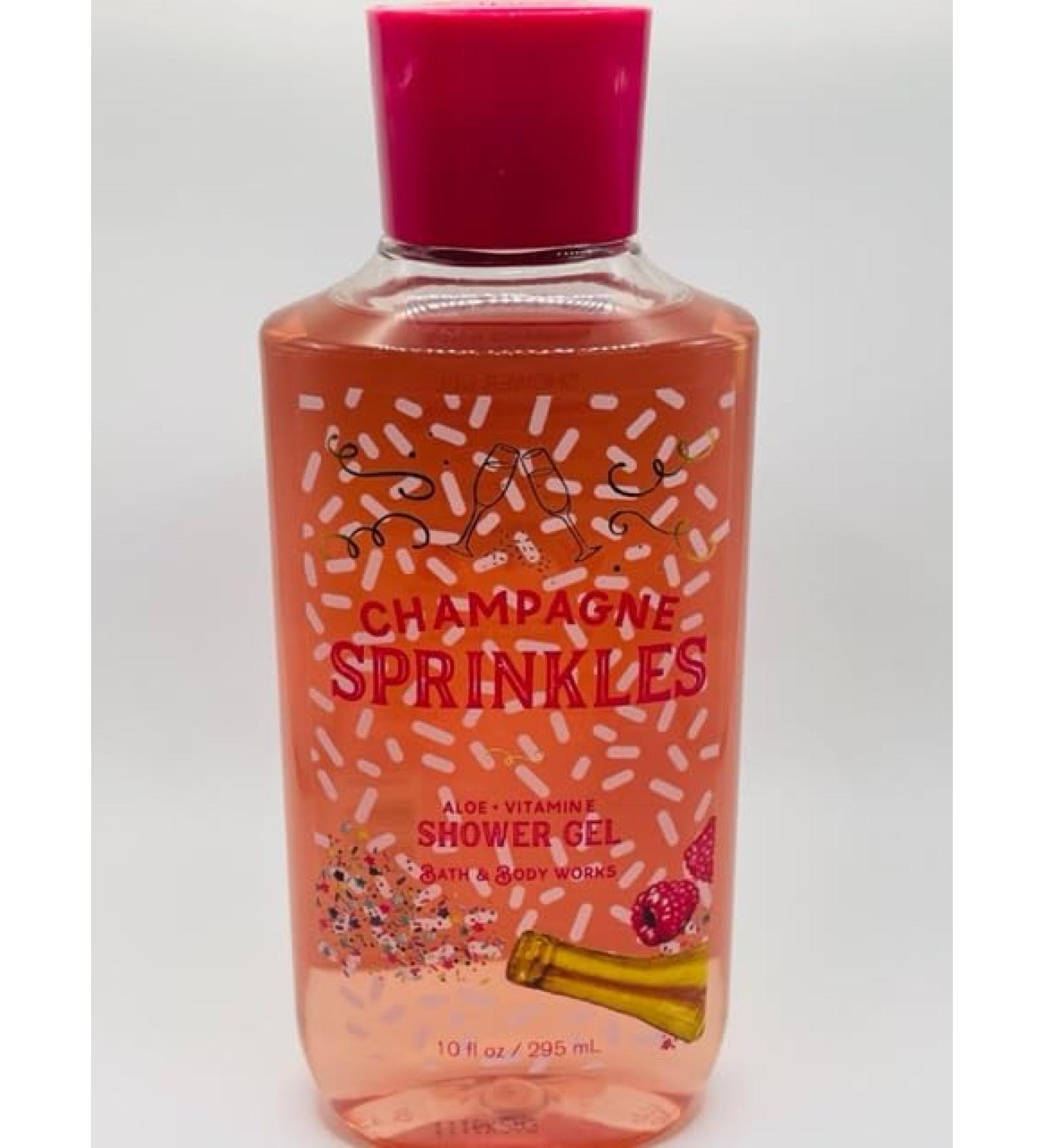 Champagne Sprinkles Shower Gel 10 Ounce Full Size Body Wash