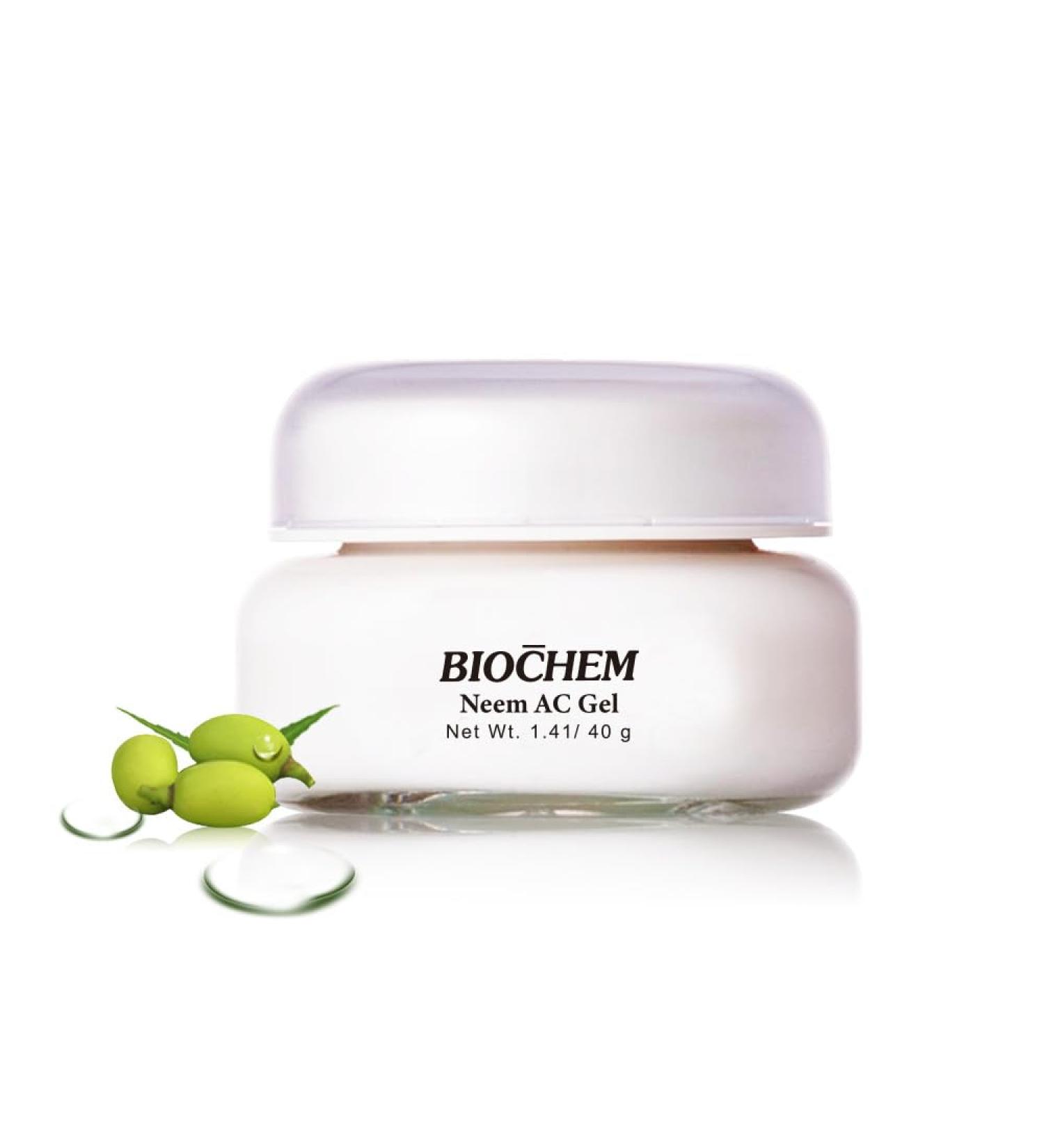 Buy BIOCHEM Neem AC Facial Moisturizing Gel - 1.41 oz | Oil-Control & Soothing AC Gel with Natural Neem Extract | International Shipping Available - Buy Online on GoSupps.com