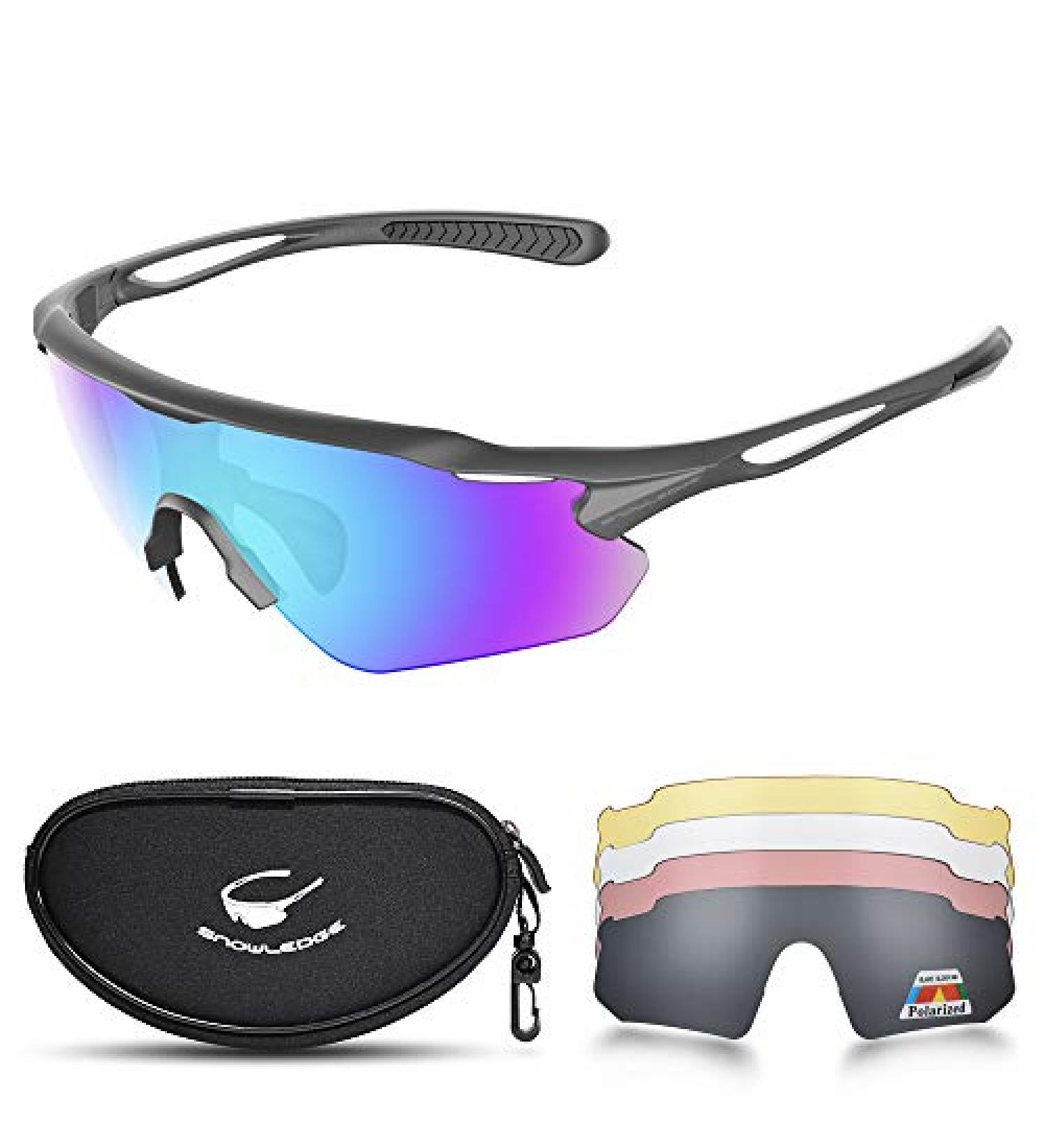 Cycling Glasses TR90 Unbreakable Frame Polarized Anti-UV400 Sports Sunglasses - Medium Size - Buy Online on GoSupps.com