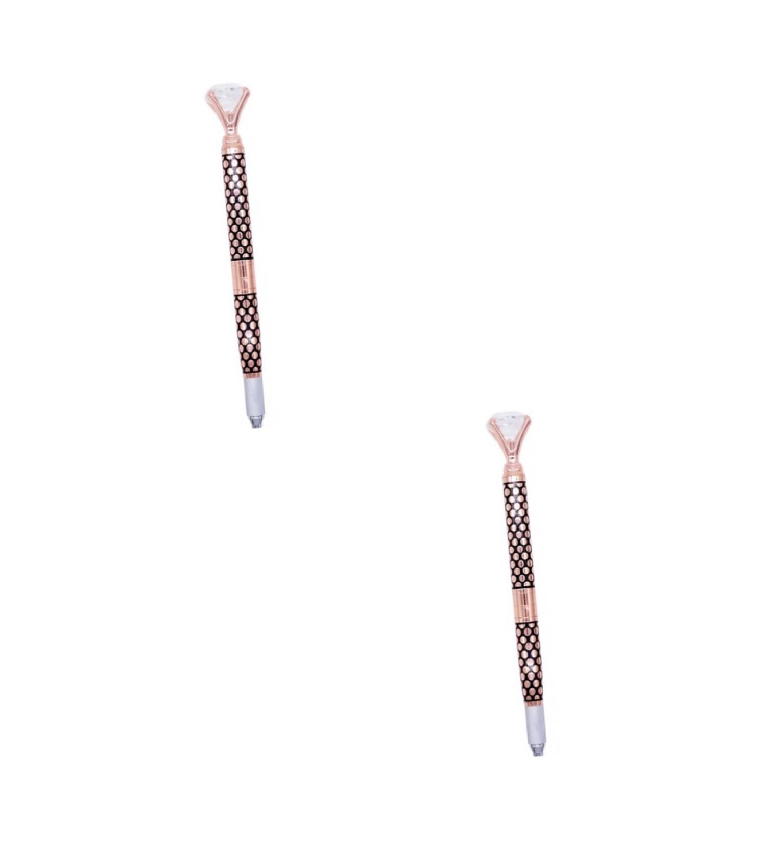 FOMIYES 2pcs Embroidery Pen Microblading Pen Makeup Pen Makeup Tool Eyebrow Kit 3d Embroidered Rose Gold - Buy Online on GoSupps.com