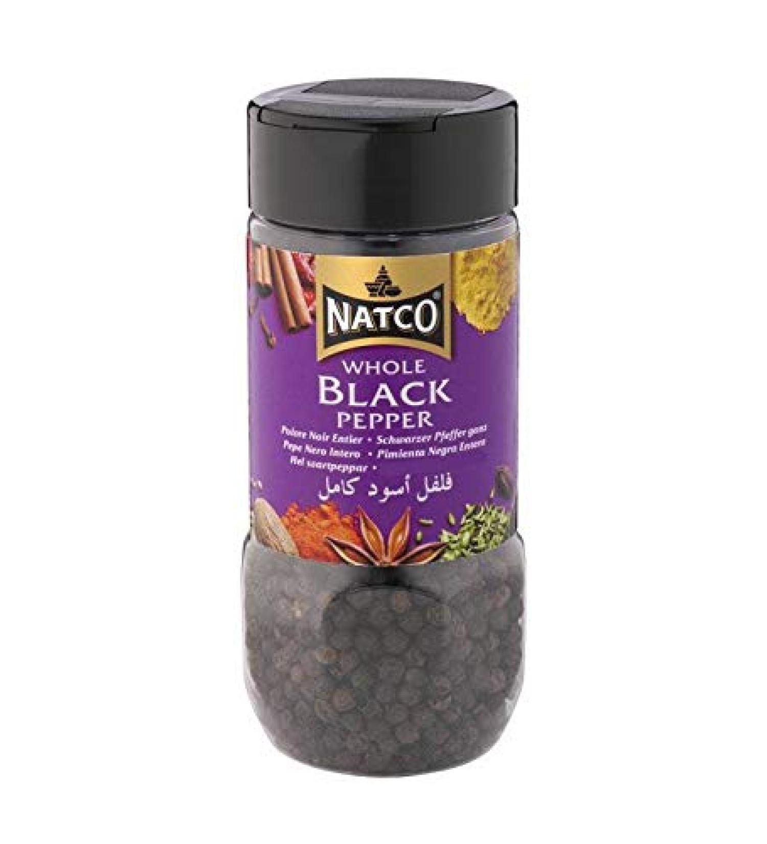 Natco - Poivre noir entier - 100 g - Lot de 2
