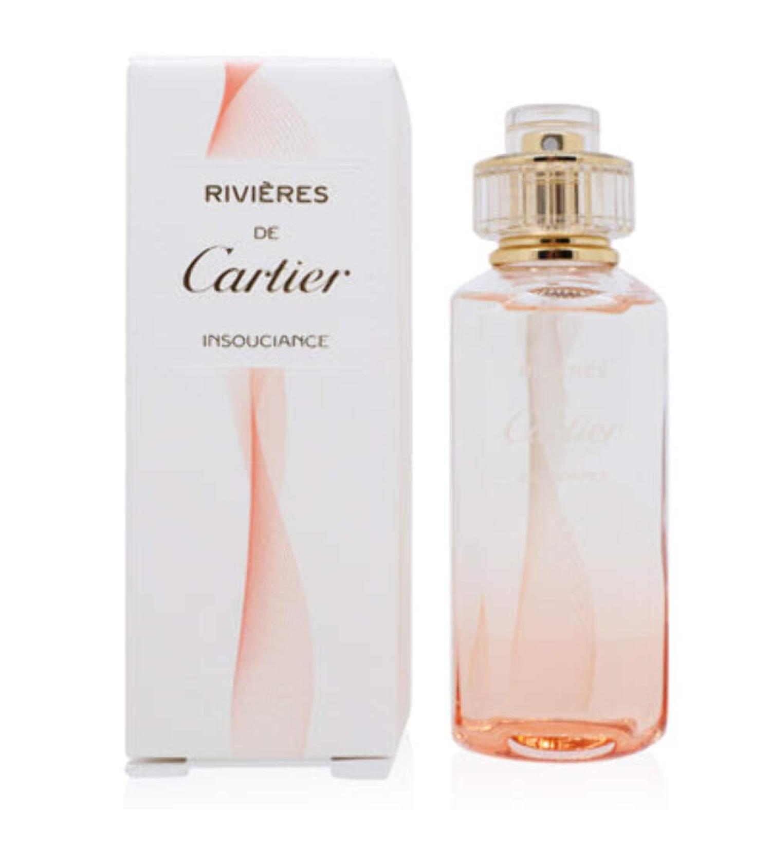 CARTIER Rivieres de Cartier Insouciance by Cartier for Women - 3.4 oz EDT Spray (Refillable) Floral 3.4 Fl Oz (Pack of 1)