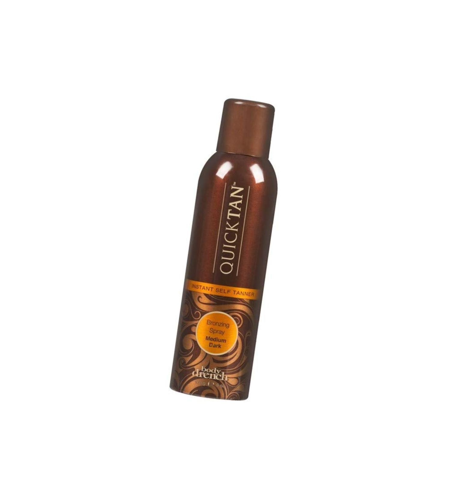 NEW Quick Tan Instant Bronzing Spray Medium Dark Easy to see application 6 oz