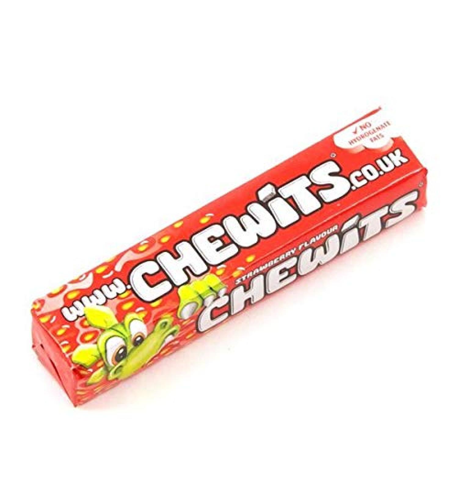 Chewits B tonnets Fraise - 30 g - Lot de 6