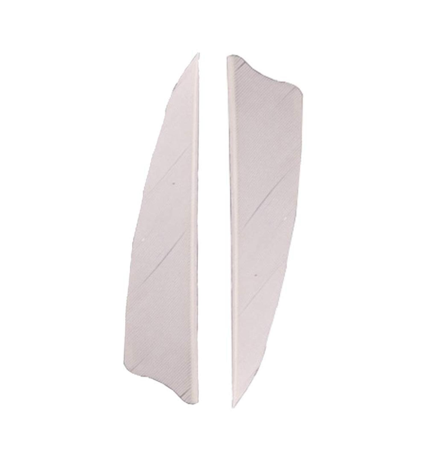 MILAEM 3 Inch Turkey Feather Fletching Hunting Arrows - Right Wing Vanes in White - Buy Online on GoSupps.com
