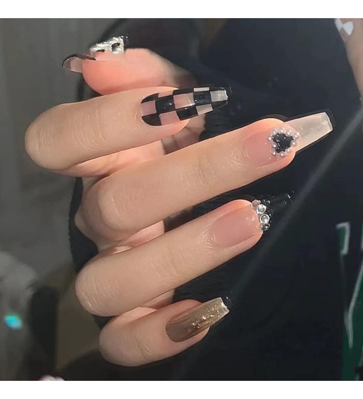 WOOXDYUK 24 Piezas U as Postizas Mate - Perfectas para Mujeres y Ni as | Puntas de Presi n y Pesta as de Pegamento para DIY en Fiesta y Hogar - Buy Online on GoSupps.com