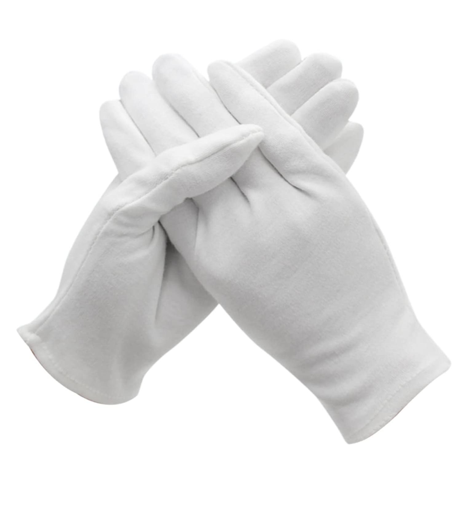 POPETPOP 12 Pair Handling Laboratory Spa Coin Cotton Kitchen Cleaning Thermal Work White Household Cosmetic - Buy Online on GoSupps.com