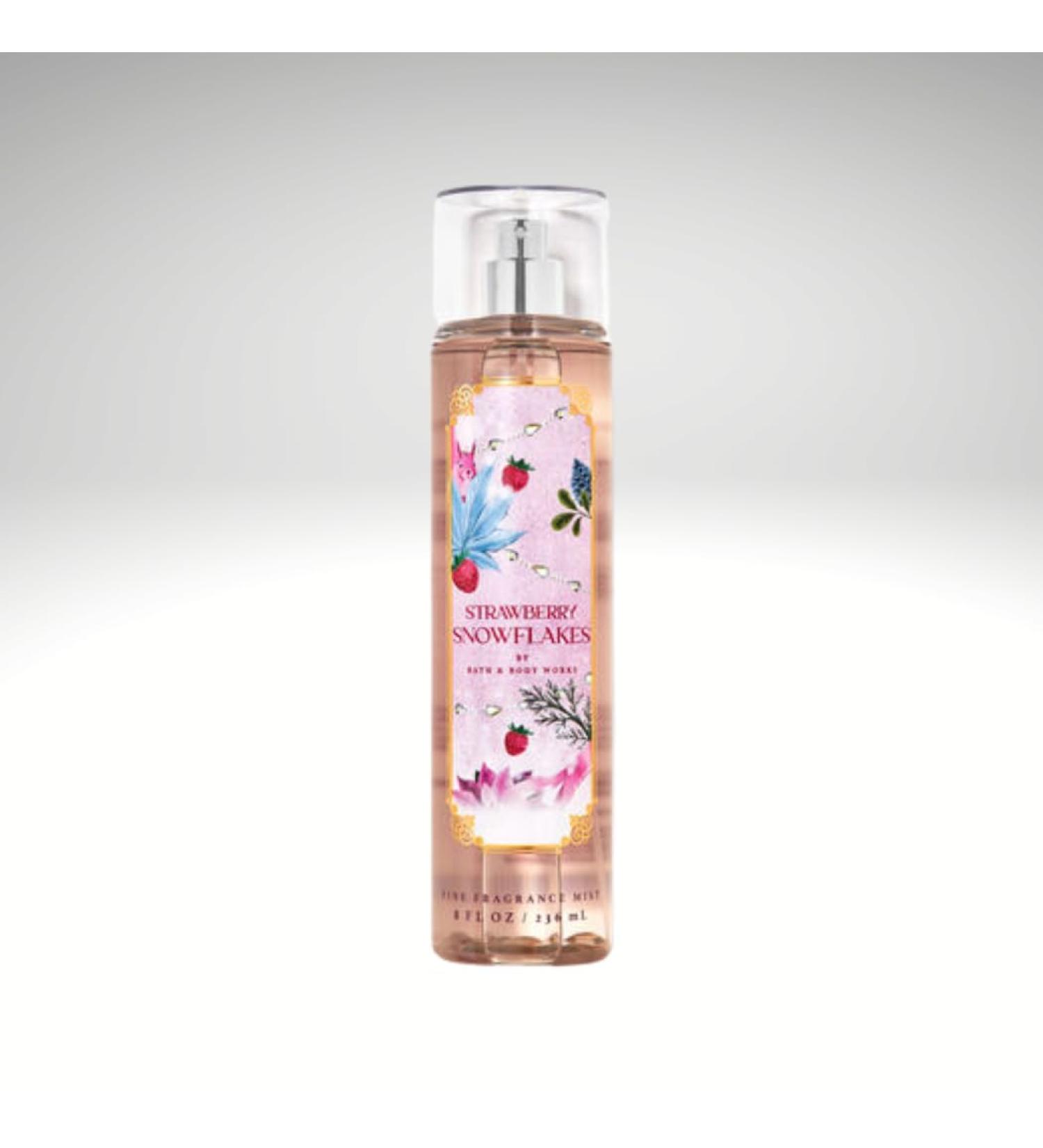 Bath & Body STRAWBERRY SNOWFLAKES Fine Fragrance Mist 8 fl. oz. (Packaging Style May Vary)